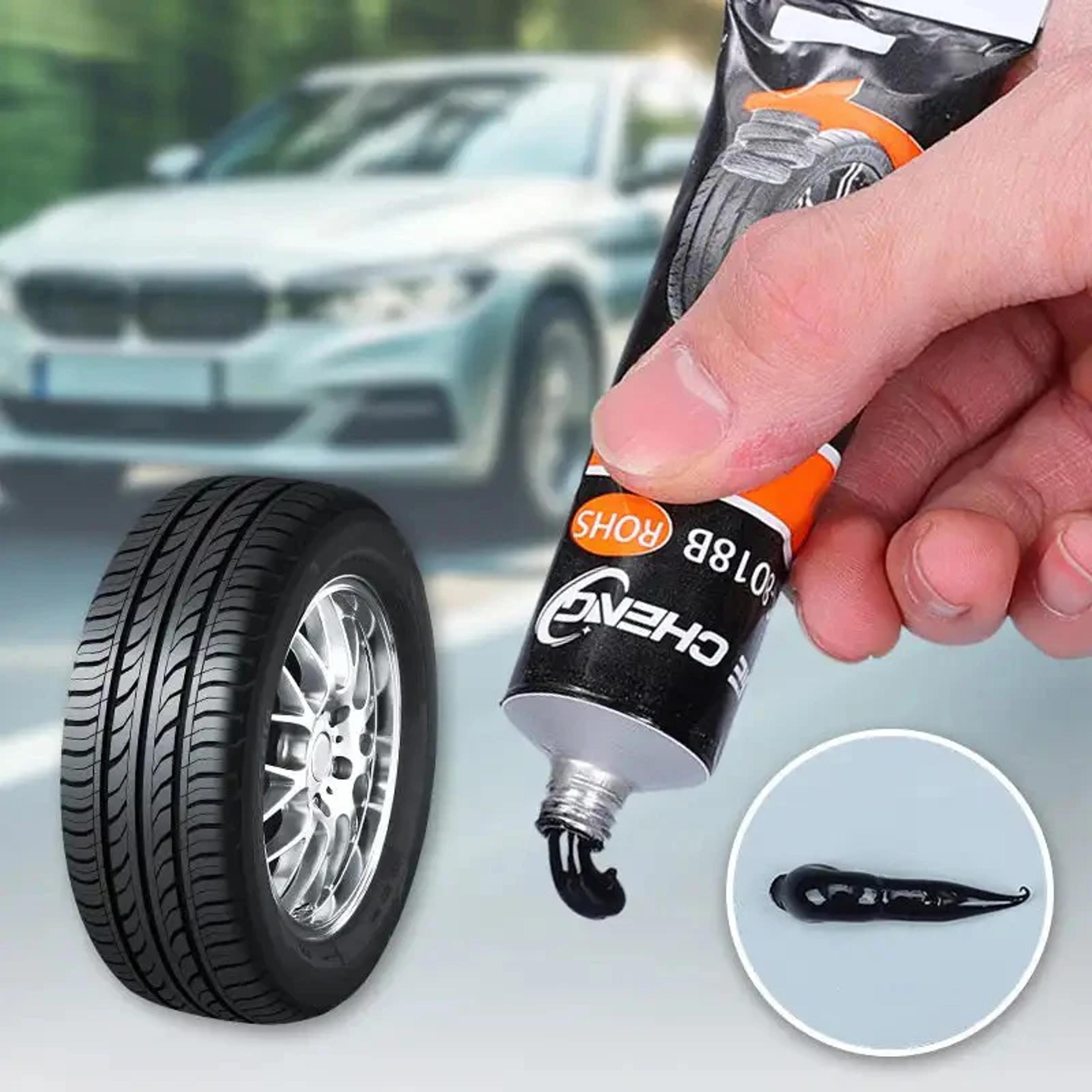 high-temperature waterproof tire repair adhesive glue, instant black seal for long-lasting tire repairs