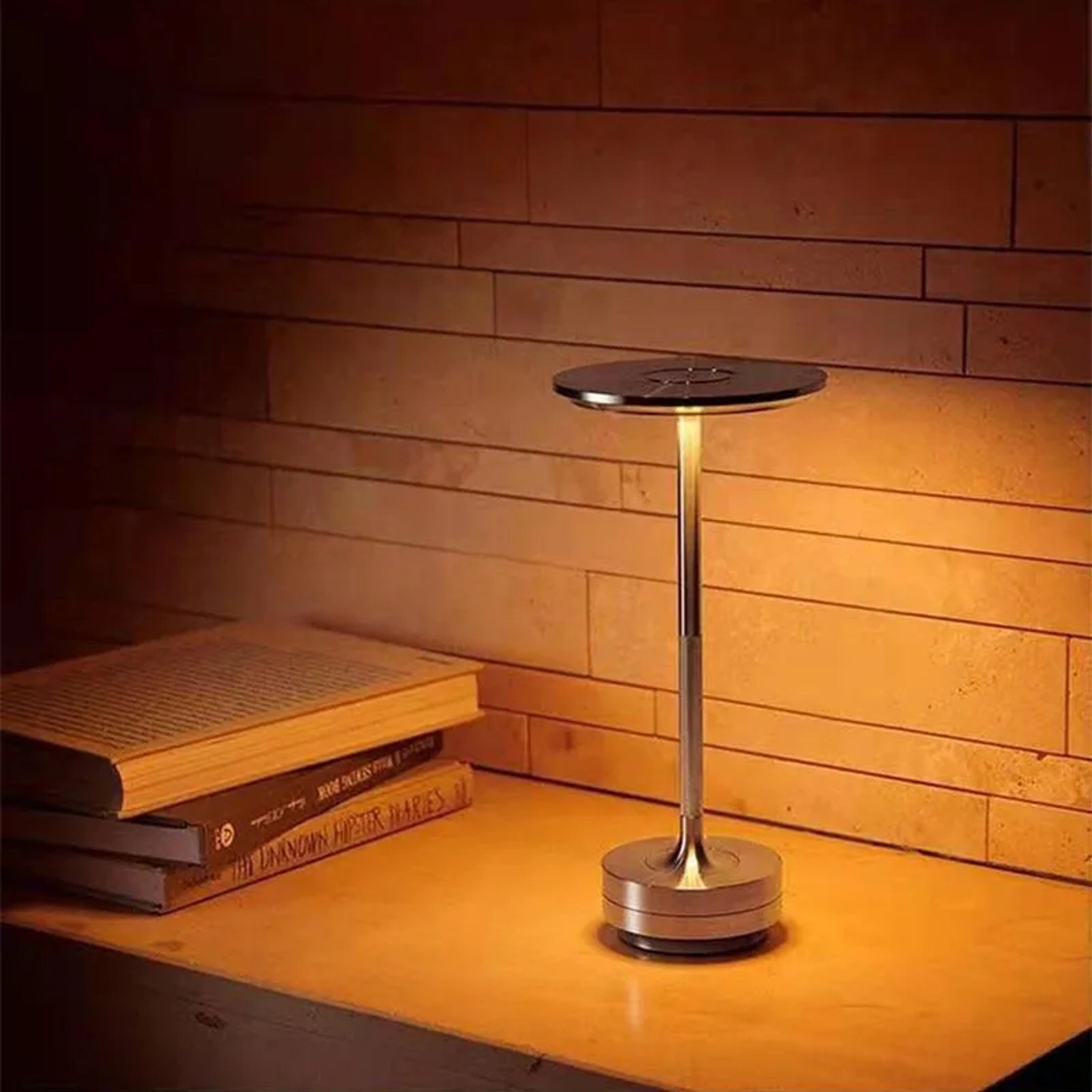 Portable Rechargeable LED Desk Lamp With Touch Dimming  USB Charging  Vintage Ambient Night Light 0
