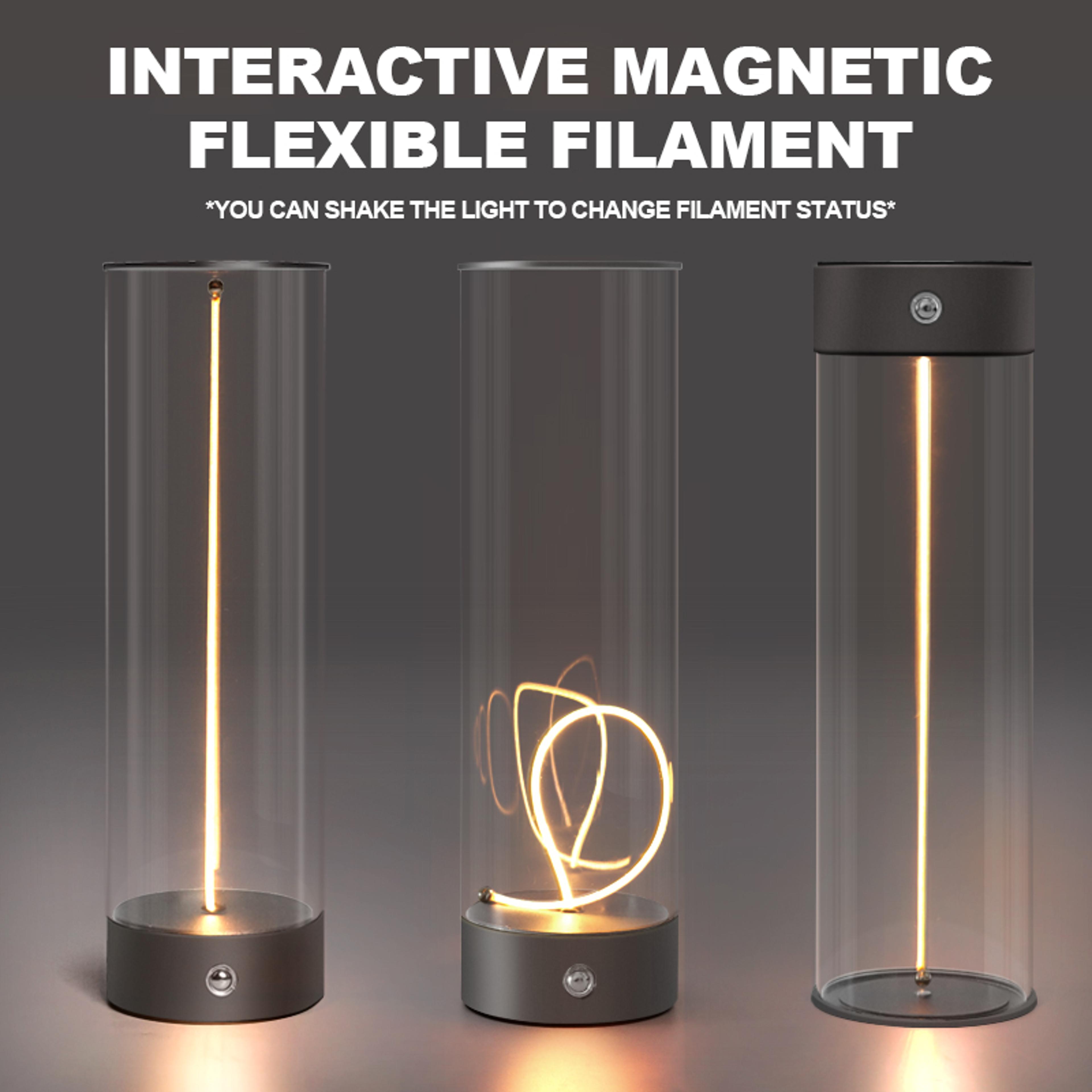 cordless portable led table lamp with rechargeable magnetic design and touch sensor, three-level dimmable for bedroom