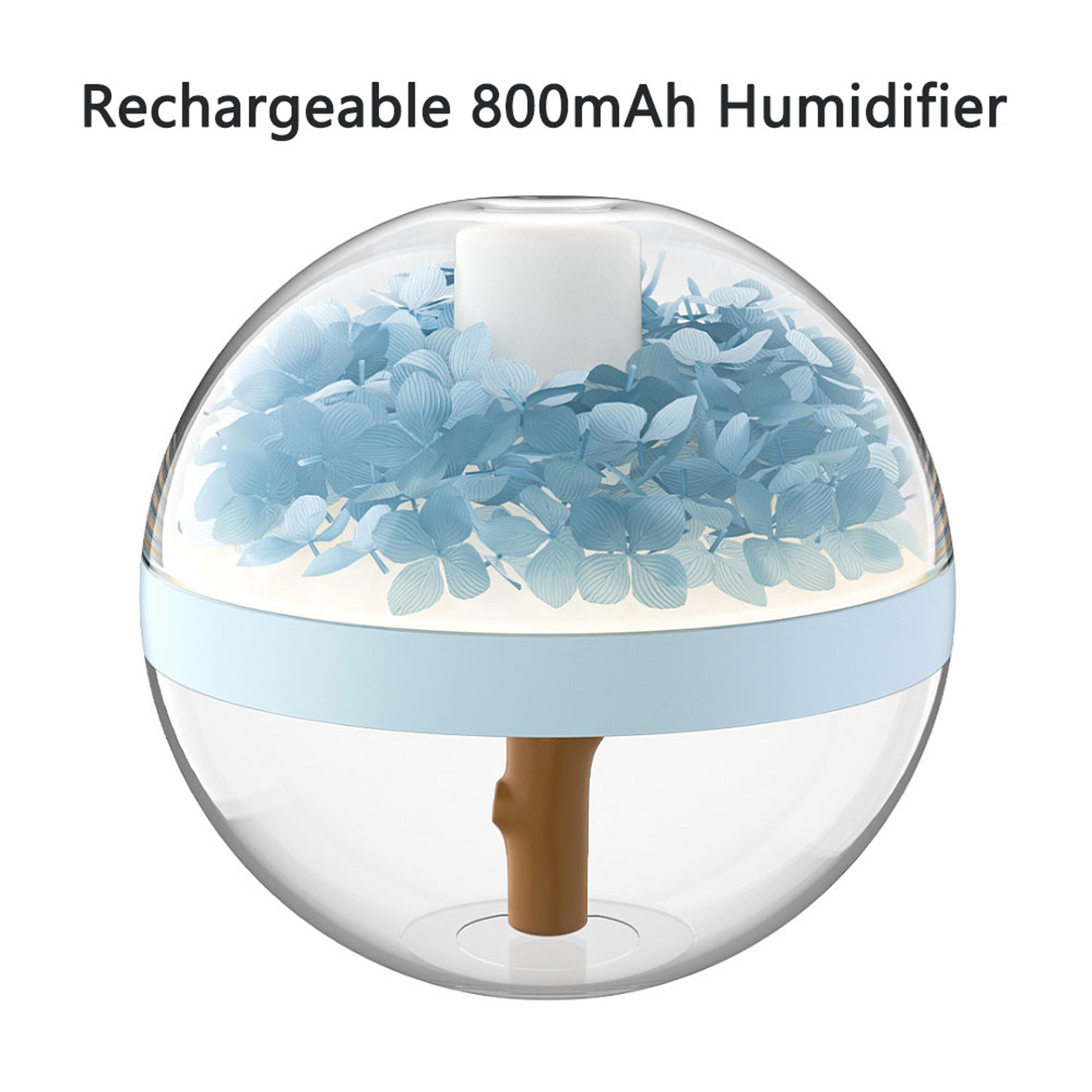 Eternal Flower Humidifier Diffuser With Atmosphere Light Mini USB Battery Charger Creative Gift For 7