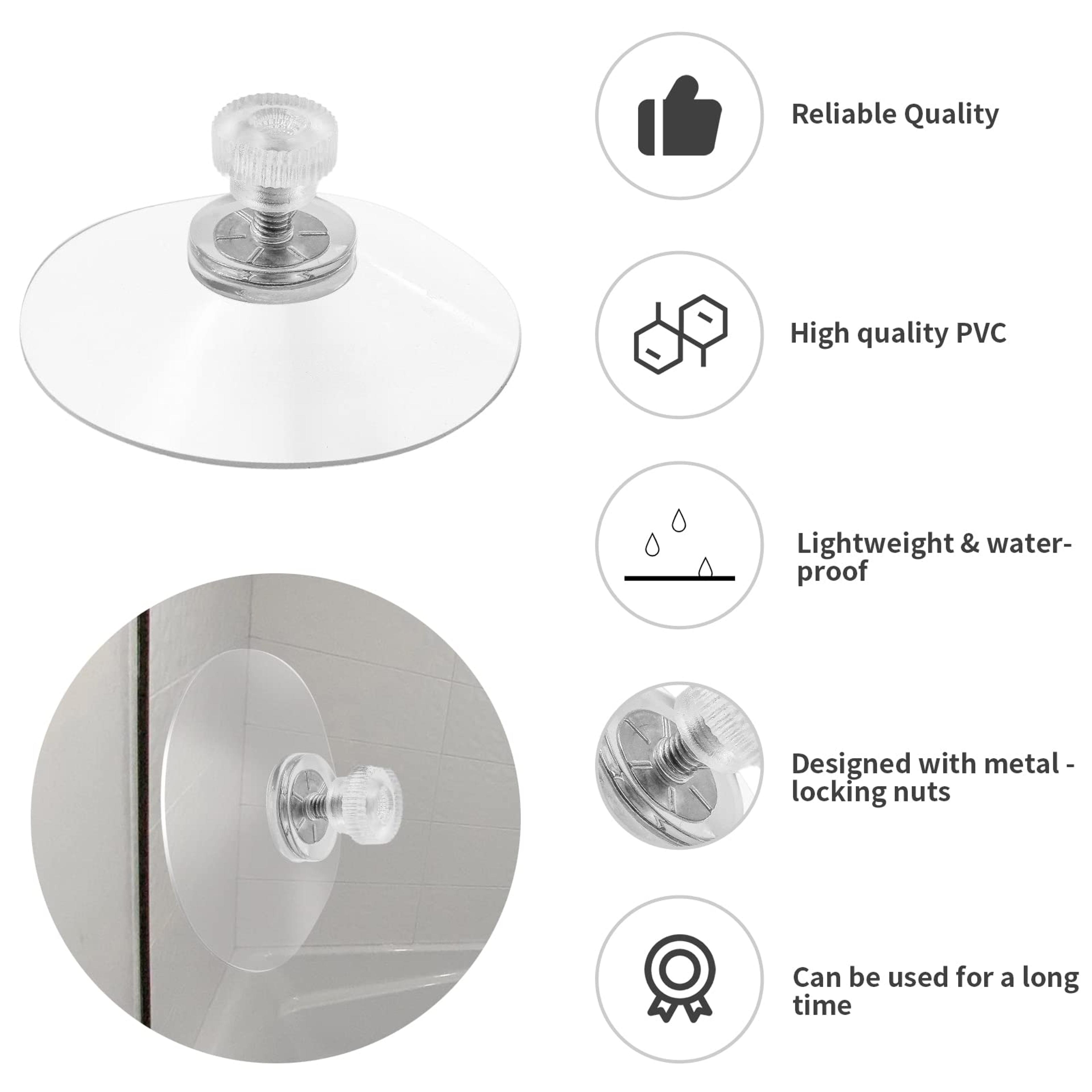 Clear Suction Cups With Screws For Bathroom Kitchen And Office Durable PVC Vacuum Holders 2