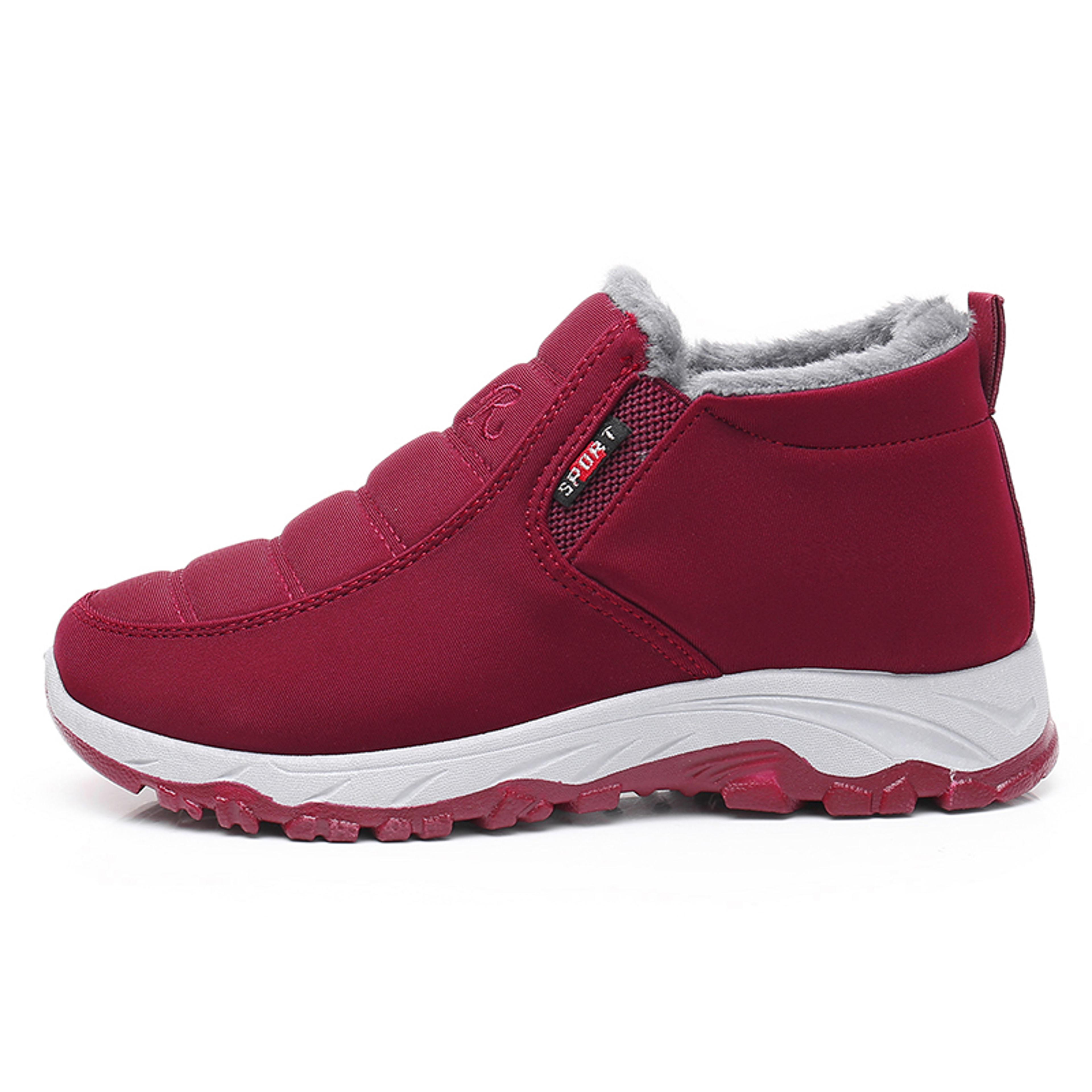 Winter Women FleeceLined Snow Boots For MiddleAged  Elderly Warm  Thickened Short Boots 1