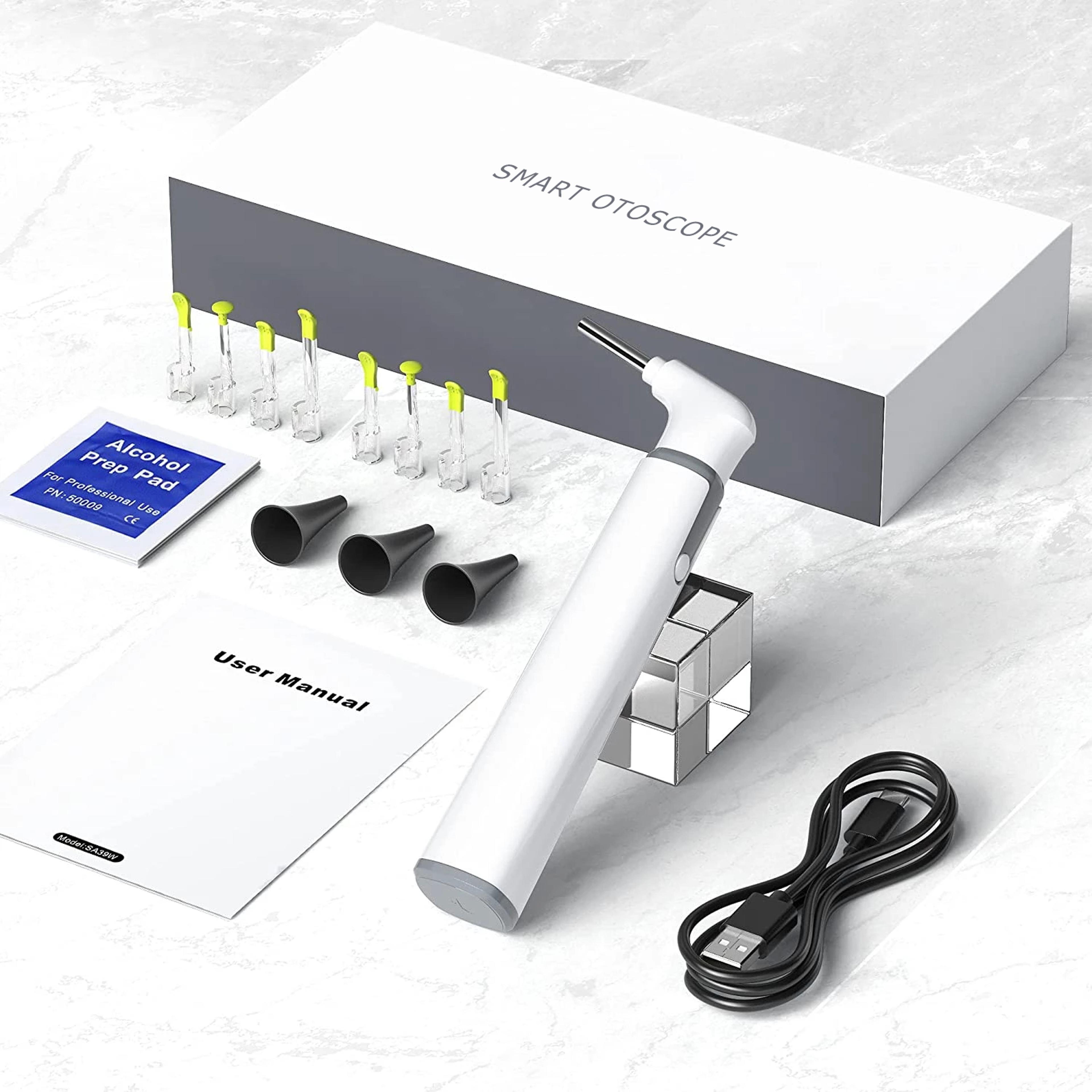wireless otoscope ear camera with hd wifi & dual view, ideal for kids & adults