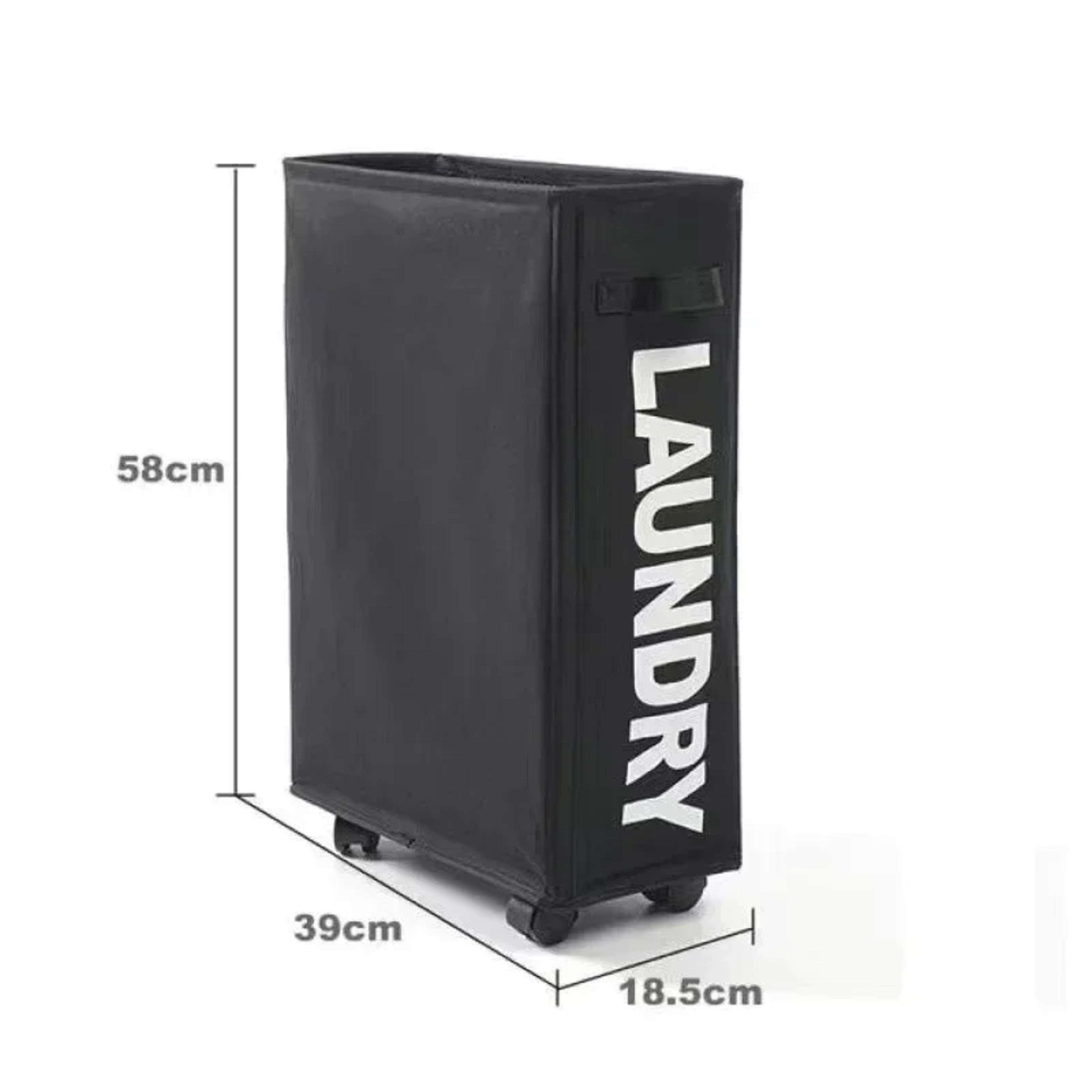 Large Capacity Laundry Basket With Wheels Waterproof Foldable Storage Bag For Yoga Mats  Dirty Clot 7