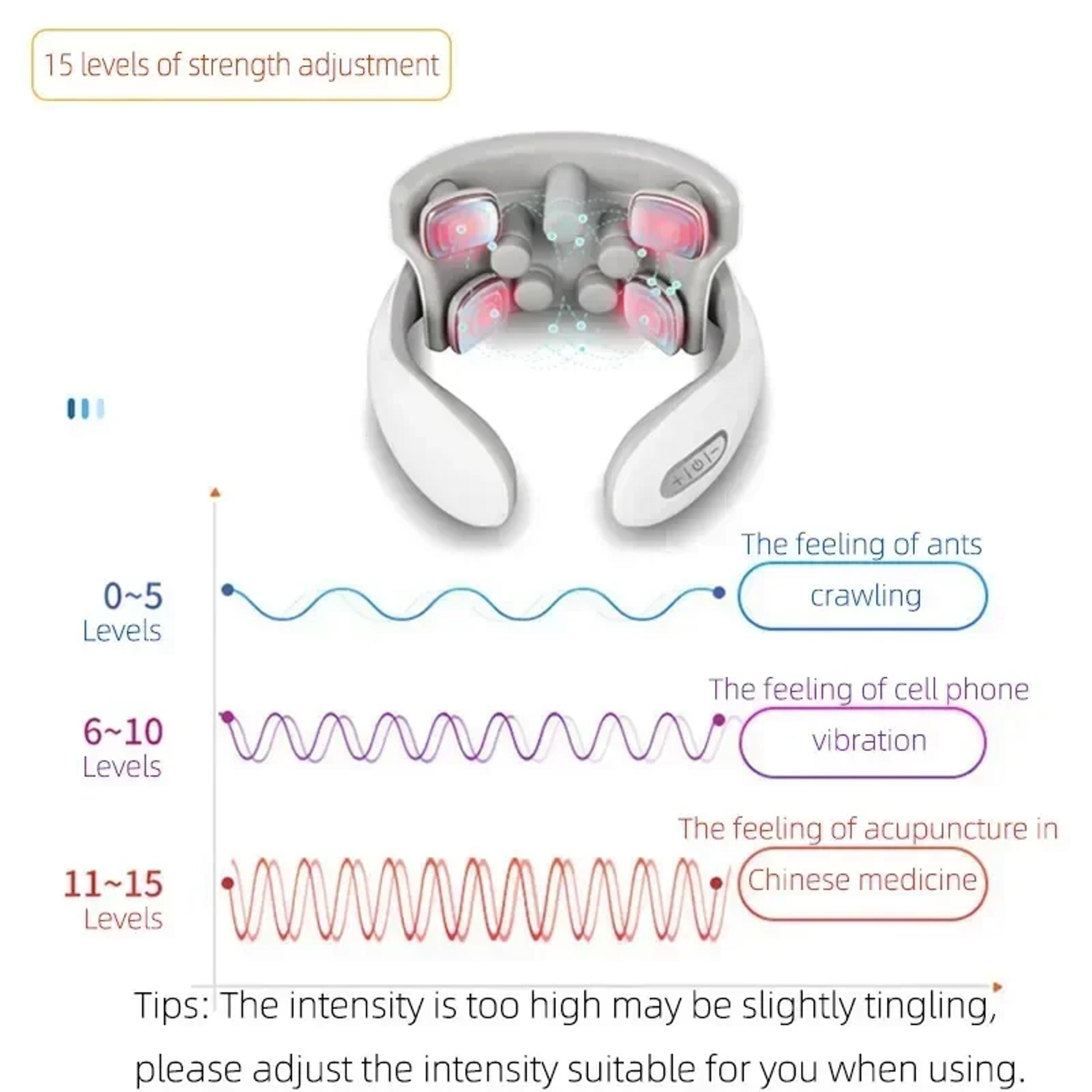 Smart Neck And Back Massager Heating Vibrating Device For Shoulder And Cervical Spine Pain Relief 4
