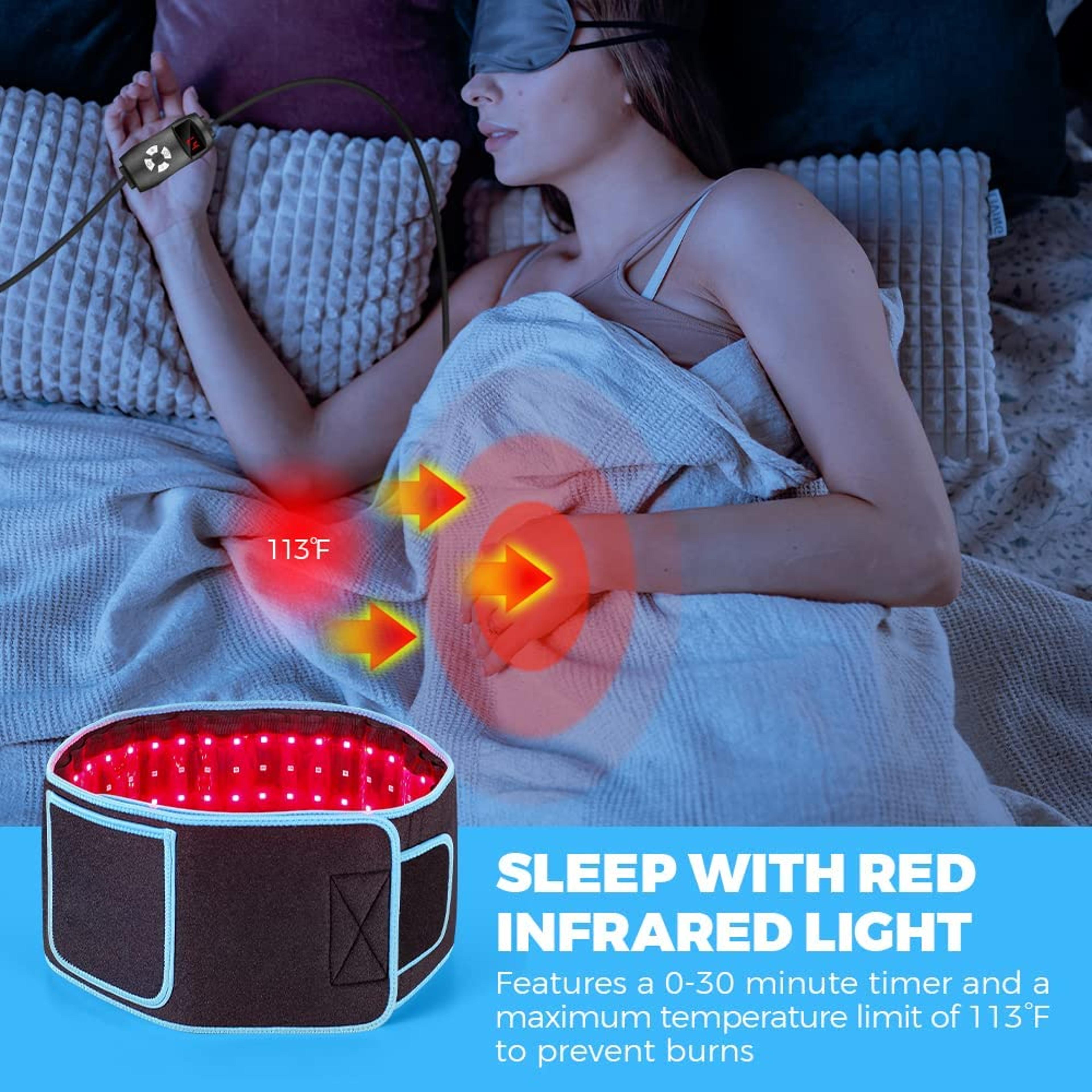 Red  Infrared Light Therapy Belt For Fat Burn Slimming  Full Body Heat Therapy 5