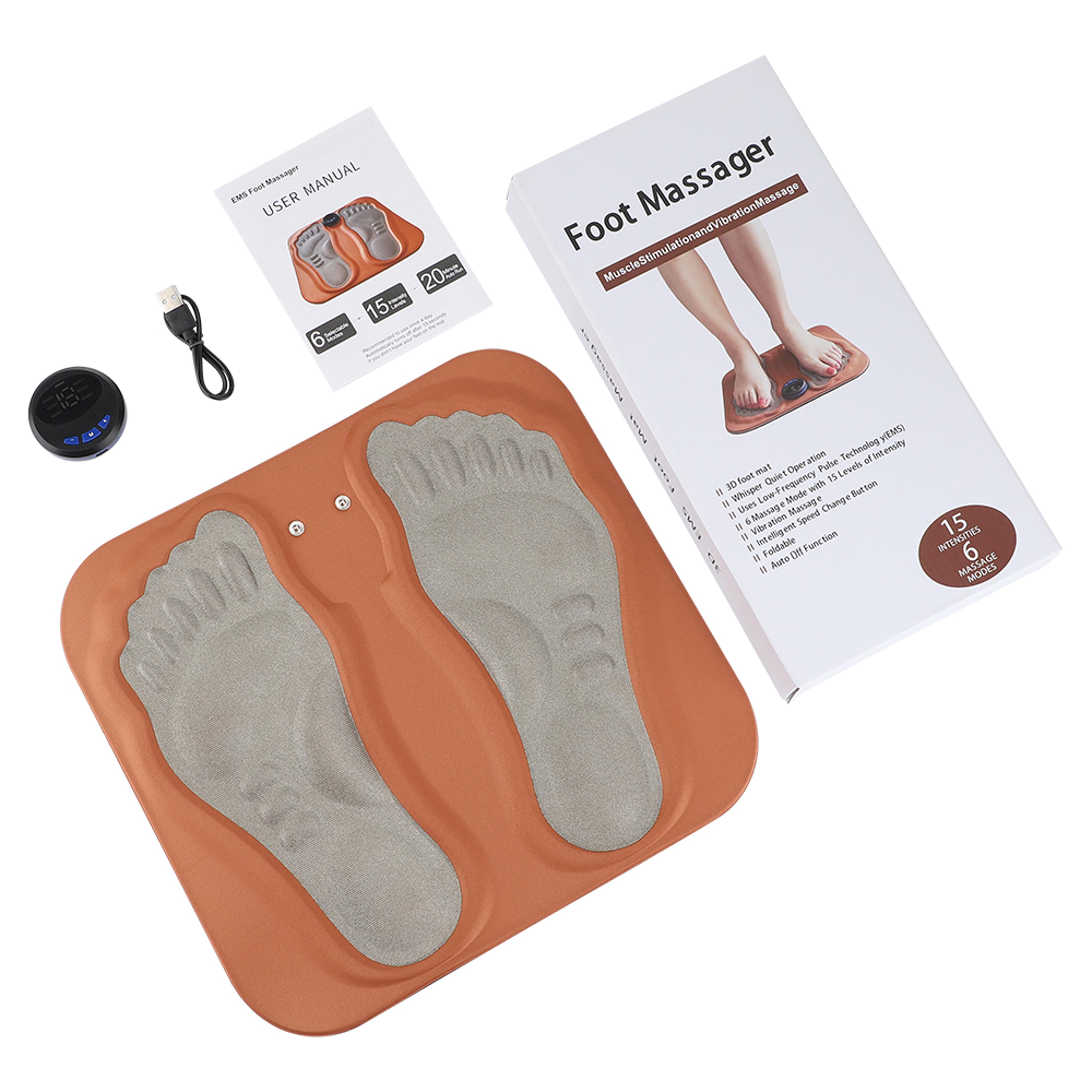 Foot Massager Pad 15 Intensity Levels Rechargeable For Relaxation  Muscle Relief 5