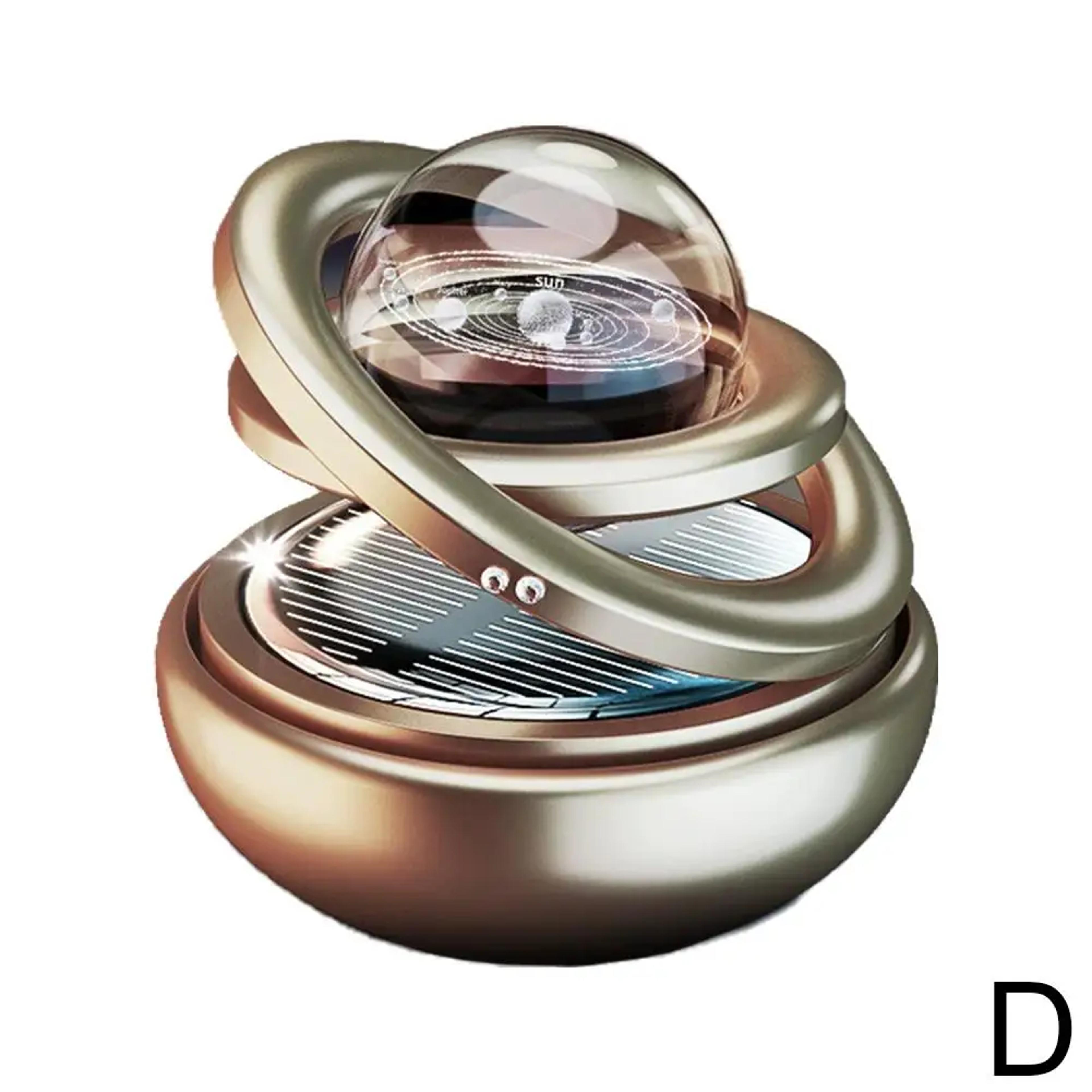 SolarPowered Aromatherapy Star Ball Rotating Car Ornament For Relaxation  Ambiance 8