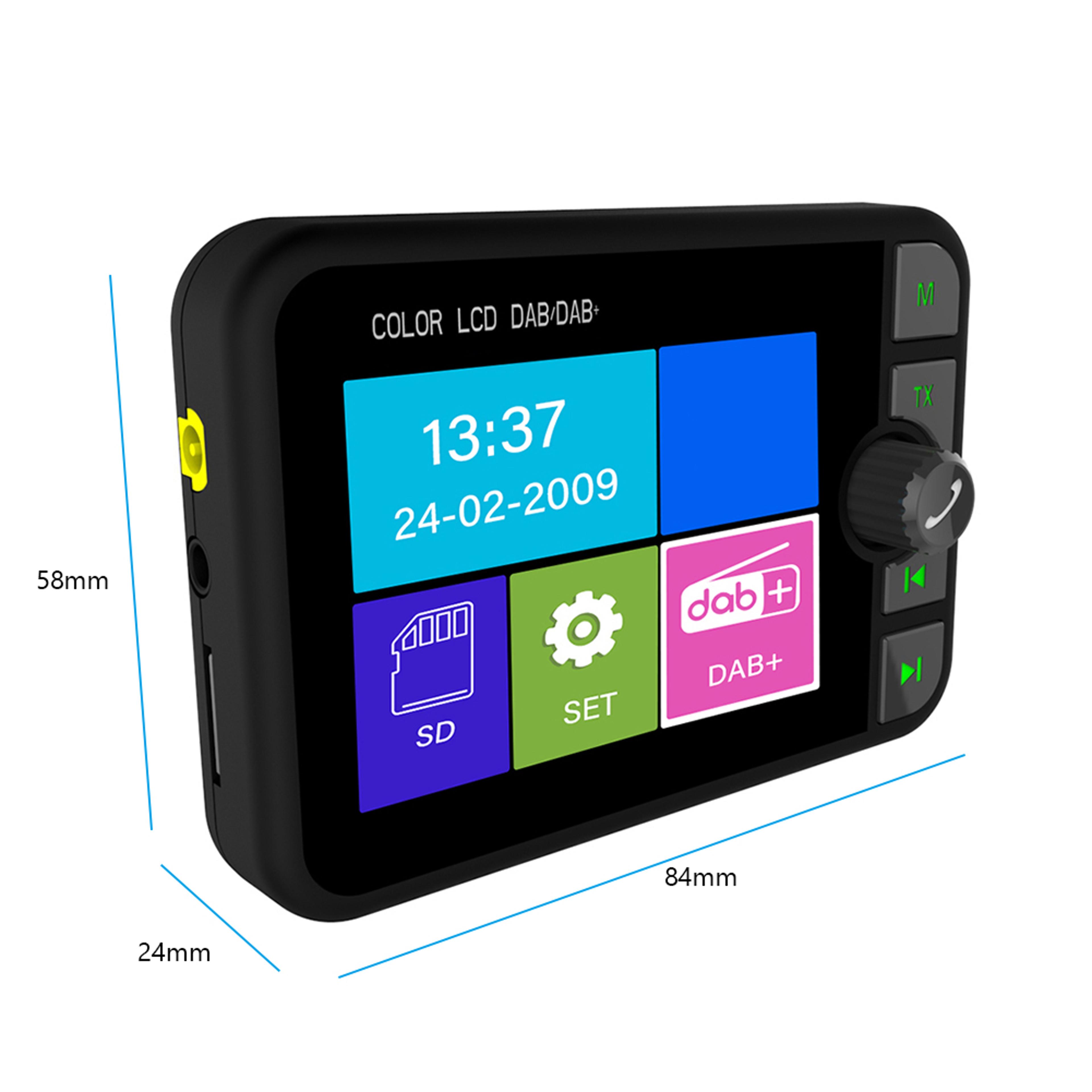 Stereo Digital Broadcast Radio Receiver LCD Screen Bluetooth MP3 FM Transmitter For Car Wireless Ca 4