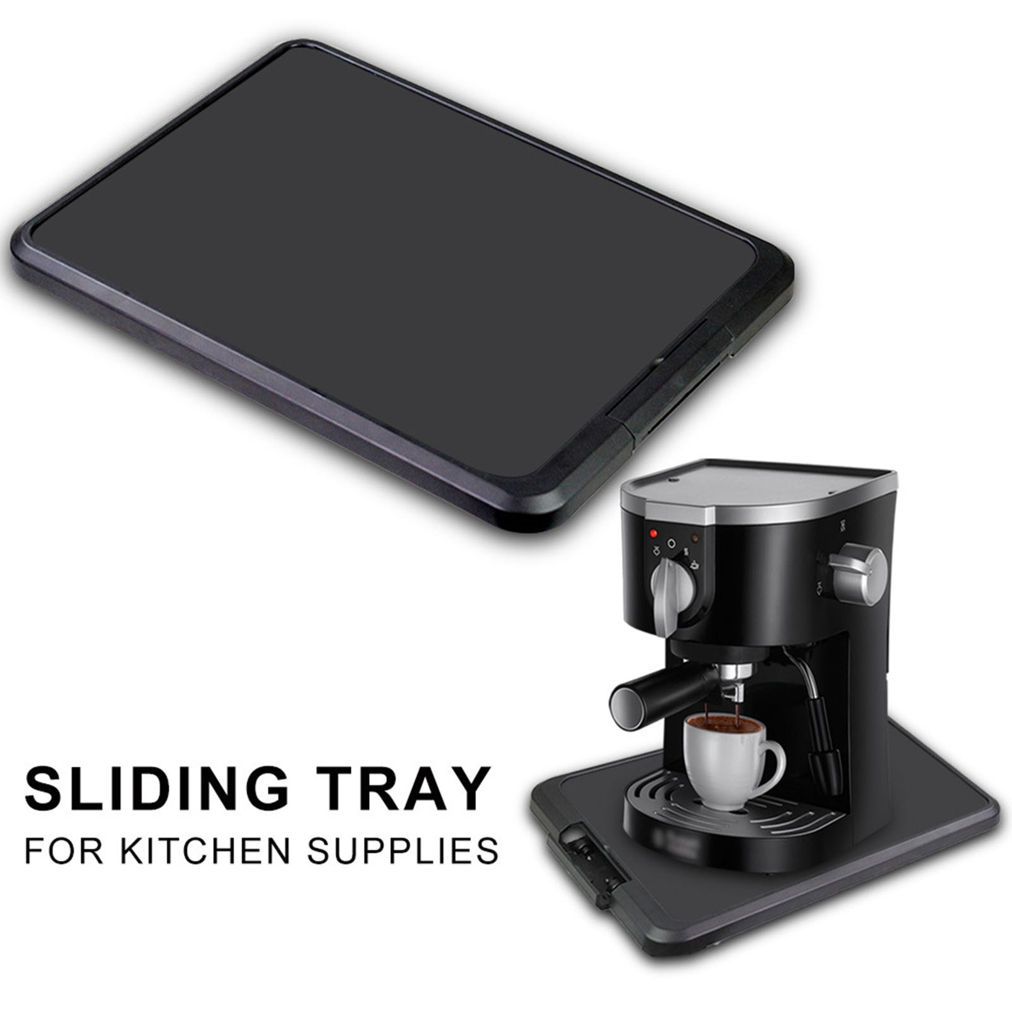 Sliding Coffee Maker Tray Mat Kitchen Appliance Slider For Countertop Organization Blender  Toaster 4