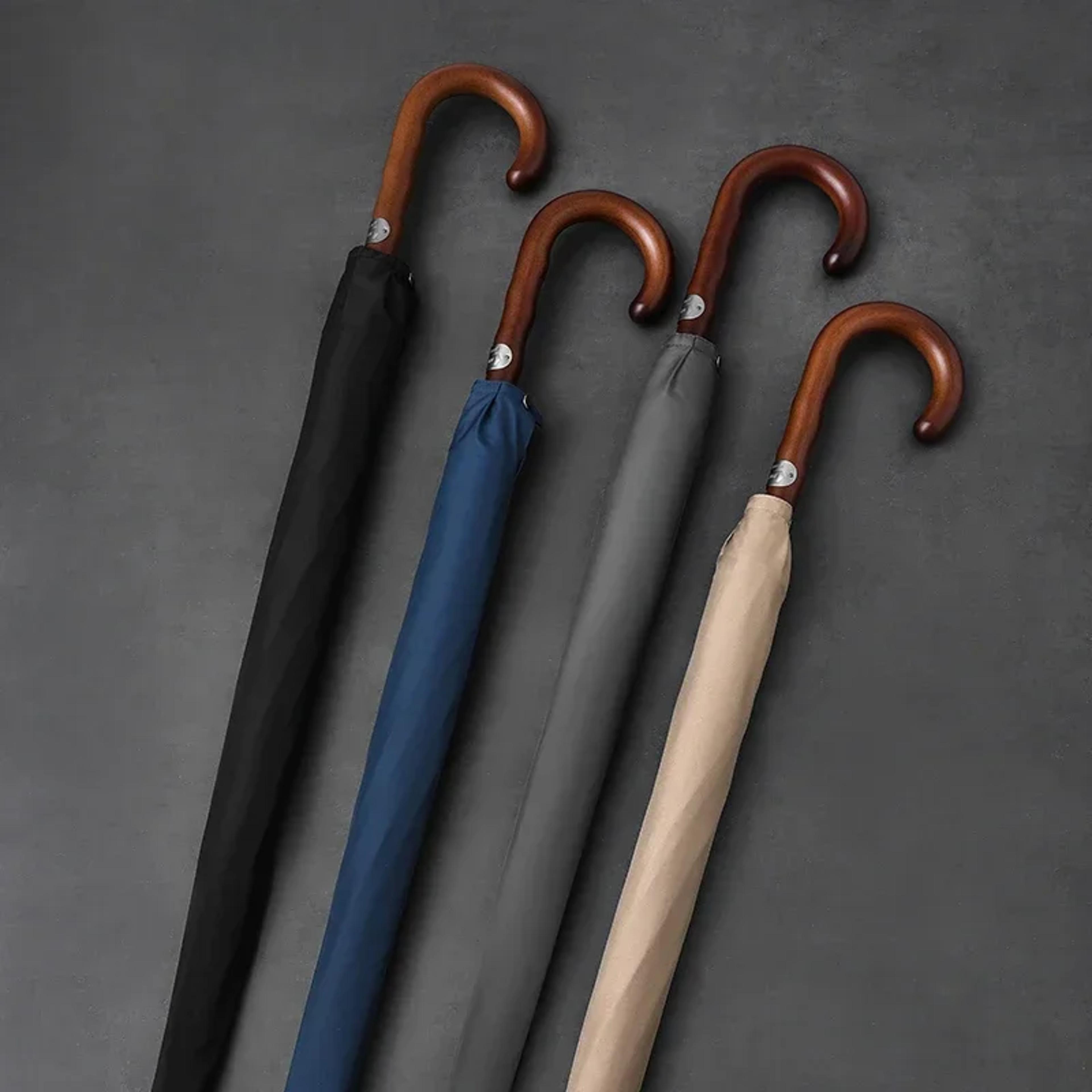 windproof wooden long umbrella for men large, designer golf umbrella