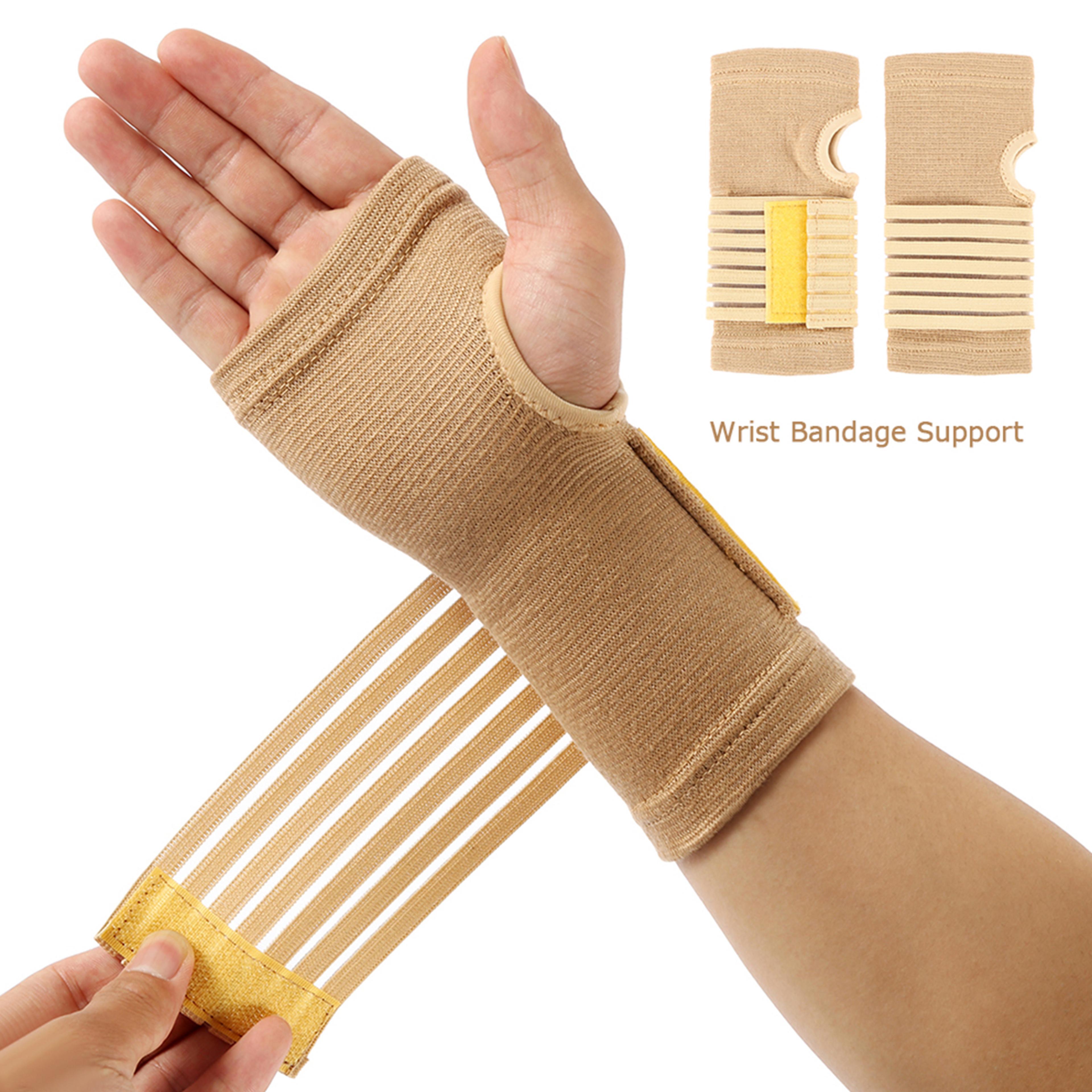 wrist support glove for sprains & injuries, adjustable thumb & wrist support strap for sports recovery
