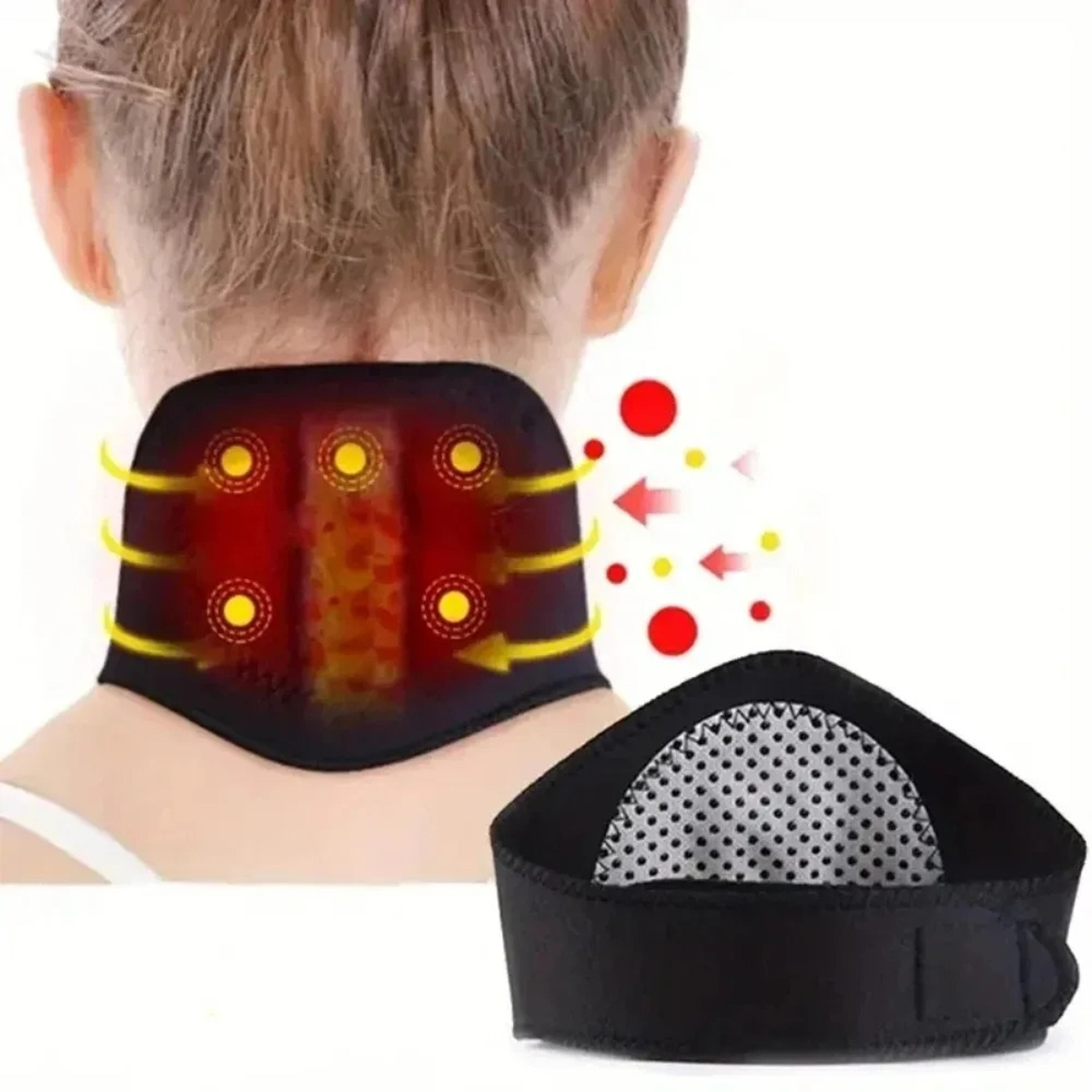 portable cervical pillow with heat therapy for neck pain relief