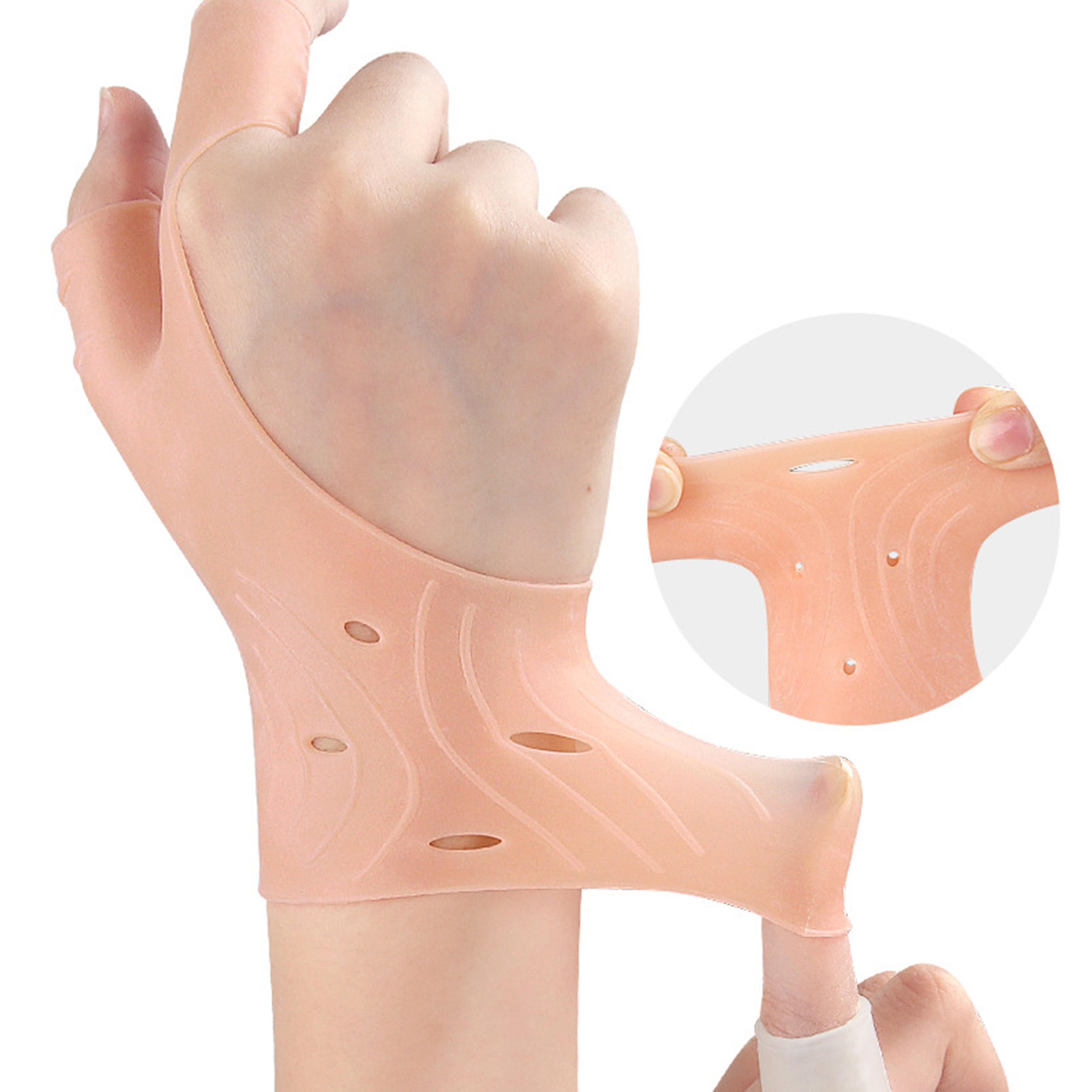 soft waterproof gel wrist thumb support braces, unisex compression sleeve for left & right hand