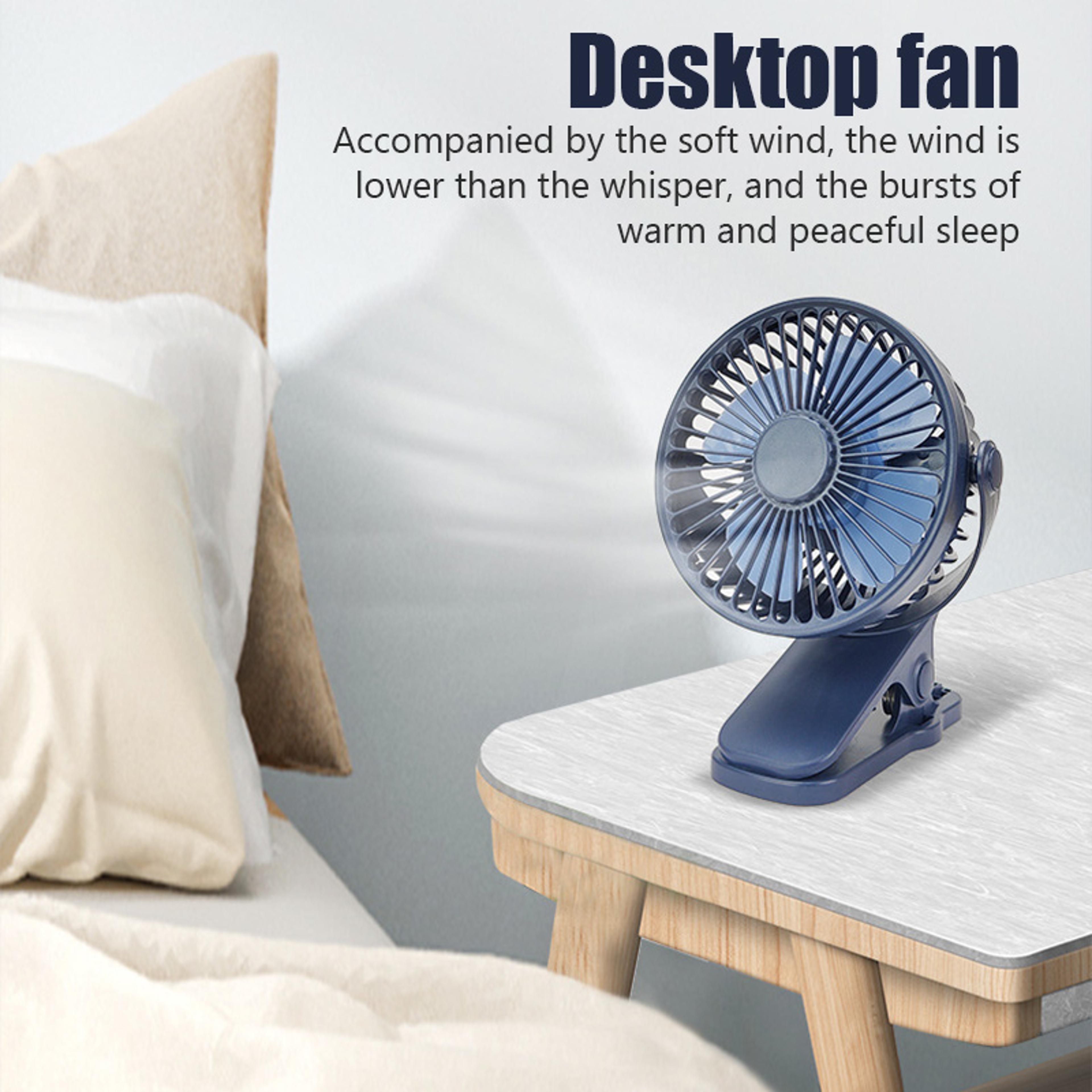 Portable Mini Clip Fan USB Quiet Desk Fan Personal Cooling Fan For Home Office Travel 1