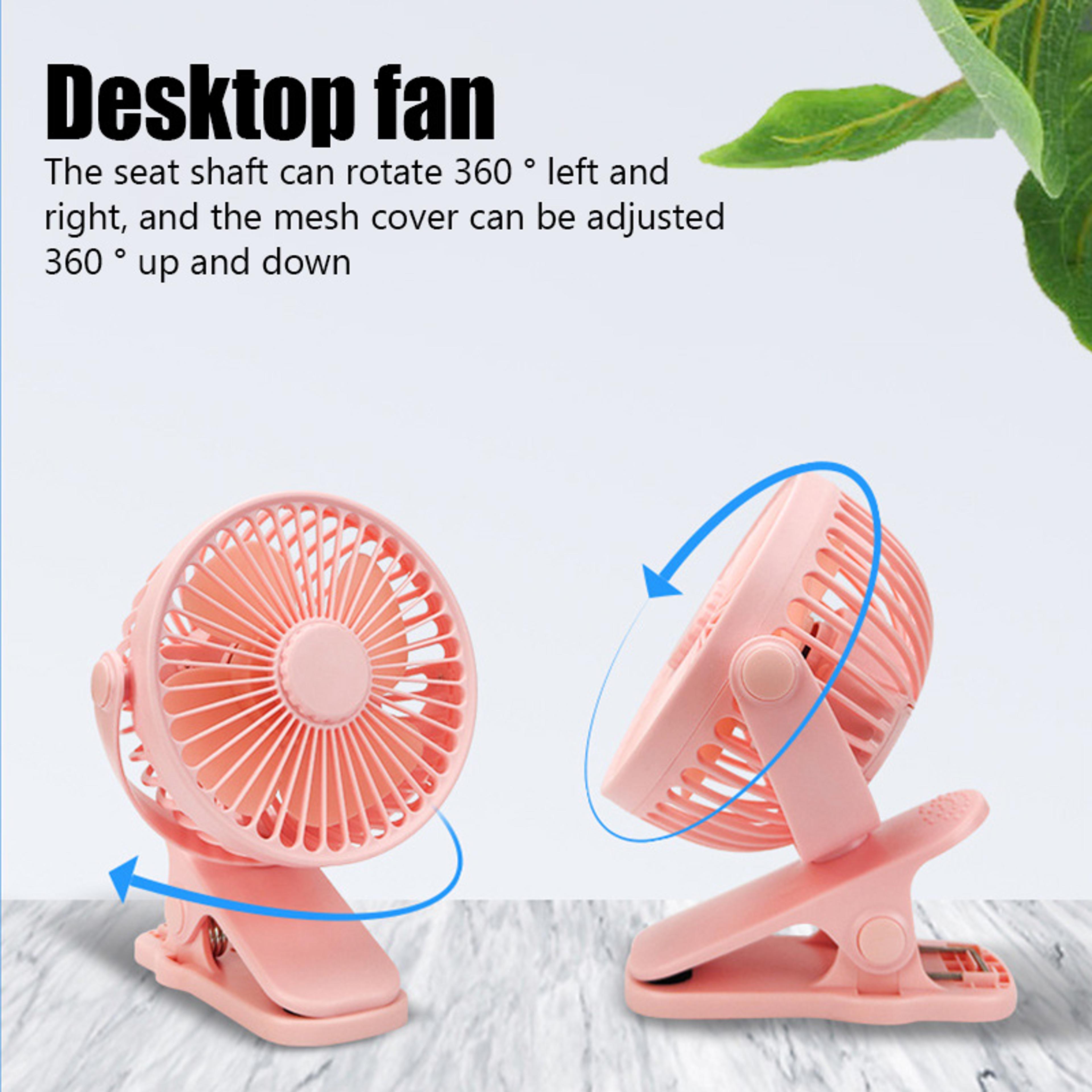 Portable Mini Clip Fan USB Quiet Desk Fan Personal Cooling Fan For Home Office Travel 4