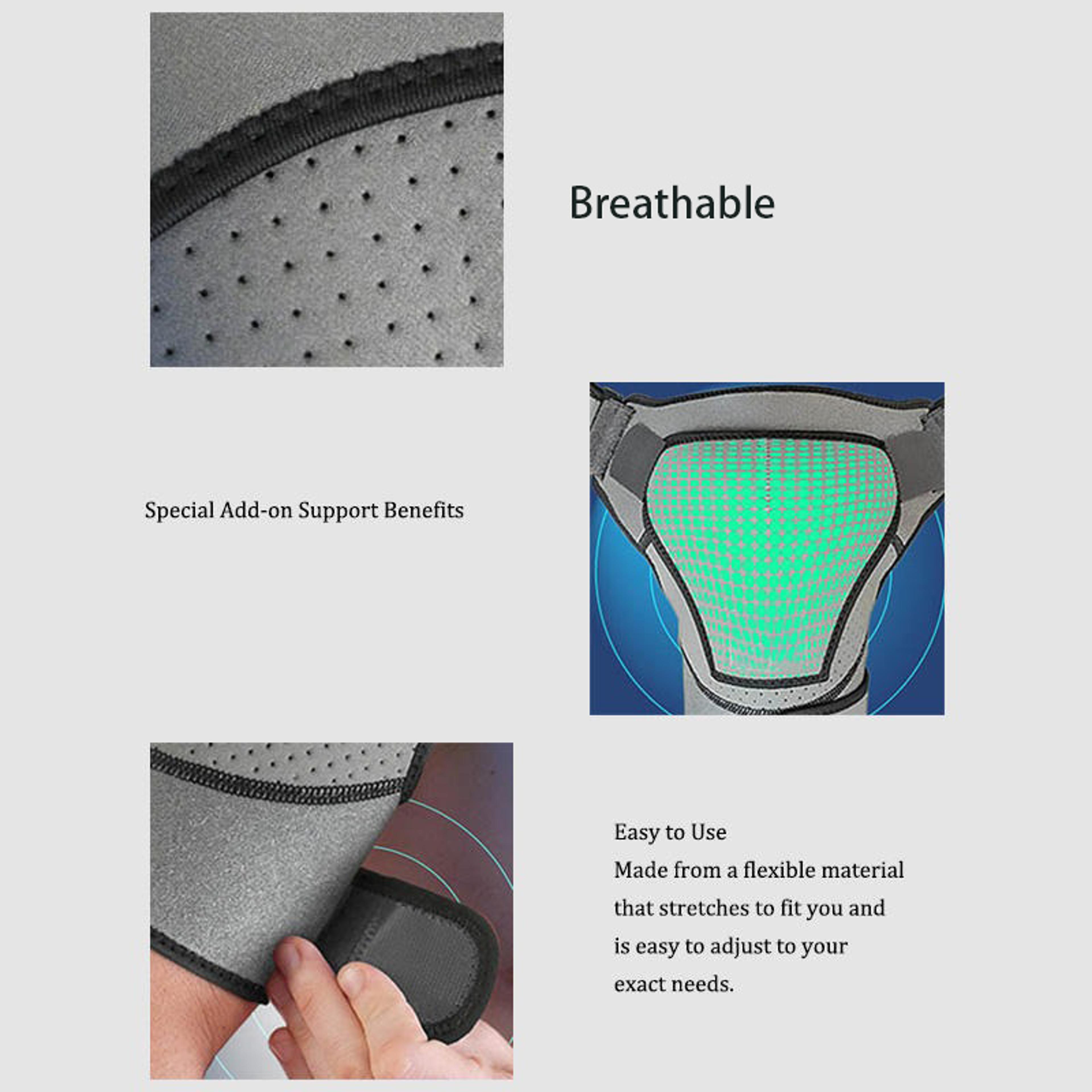 Adjustable Shoulder Support Cuffs For Men  Women Pain Relief  Comfort 2