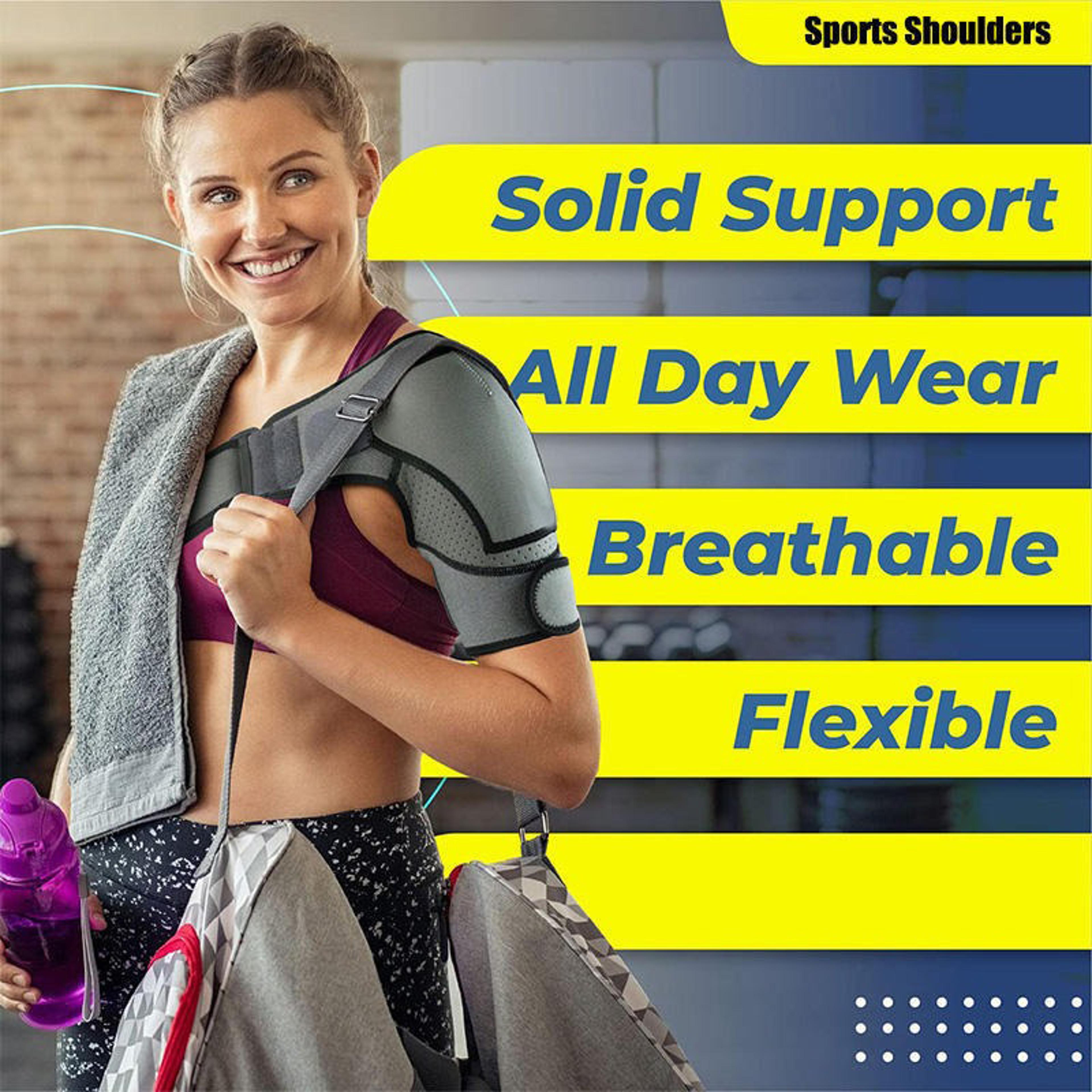 Adjustable Shoulder Support Cuffs For Men  Women Pain Relief  Comfort 5