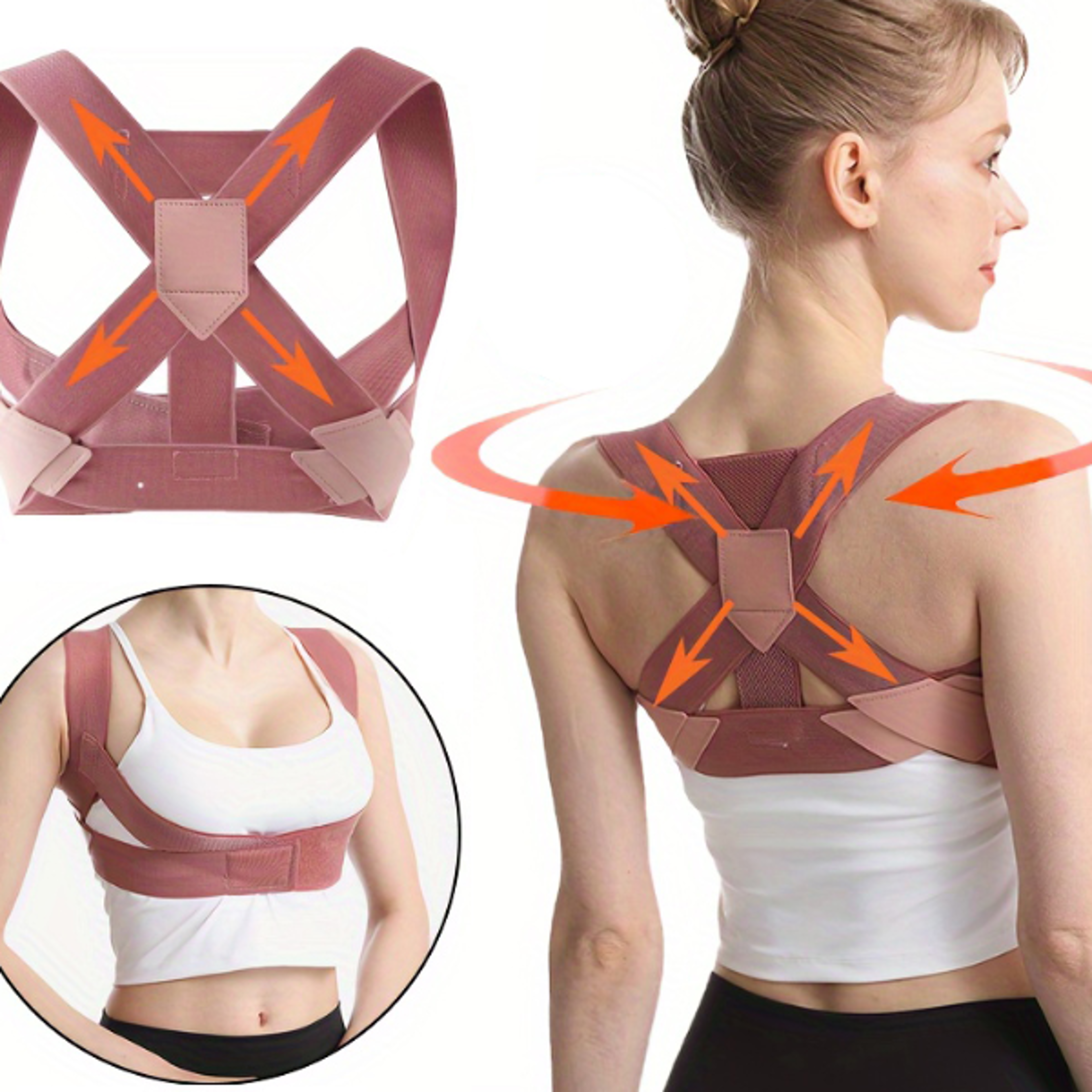 Advanced Posture Corrector for Adults Invisible Back Neck  Chest Alignment Support