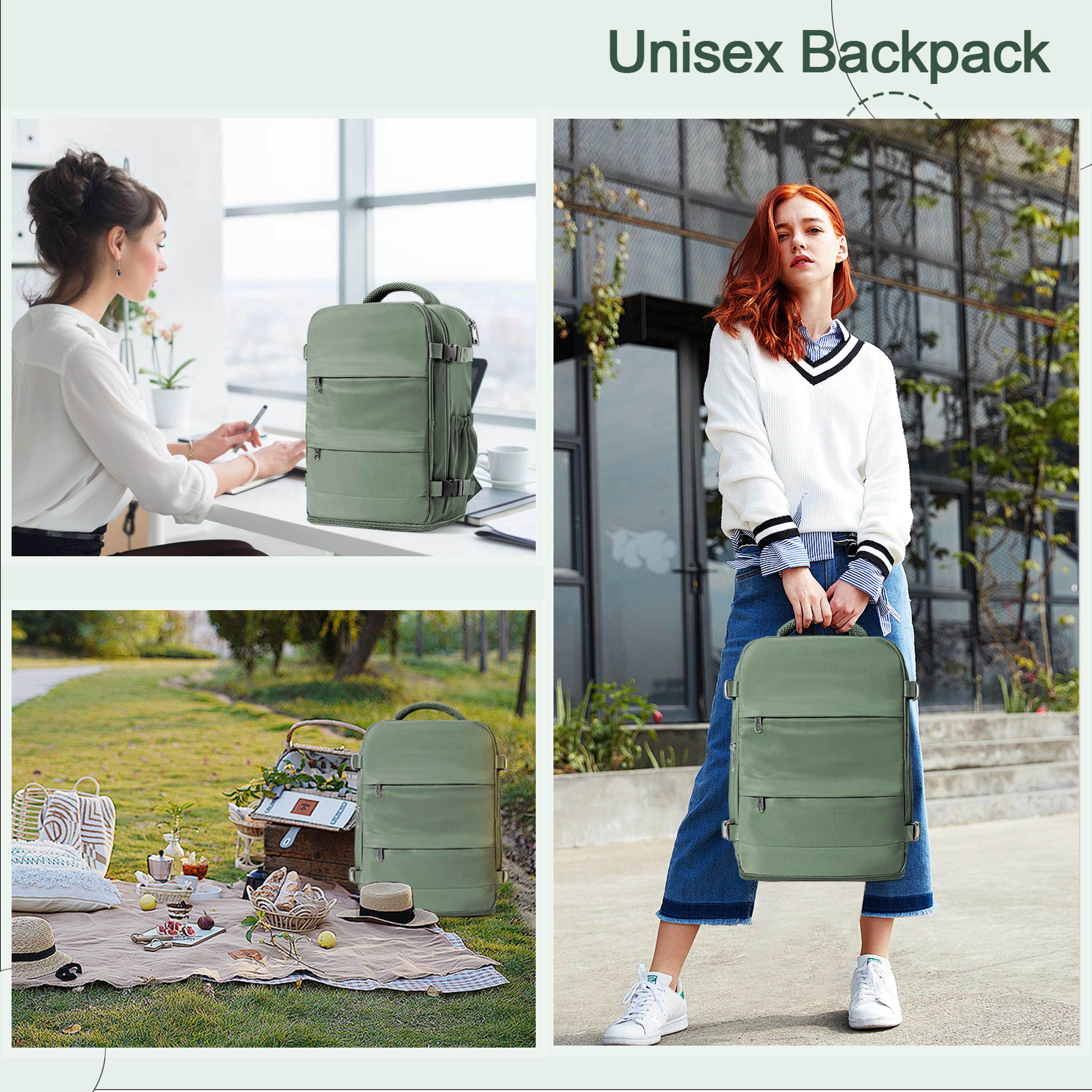 Expandable Travel Backpack Carry On Cabin Bag Laptop Backpack For Men Women 5