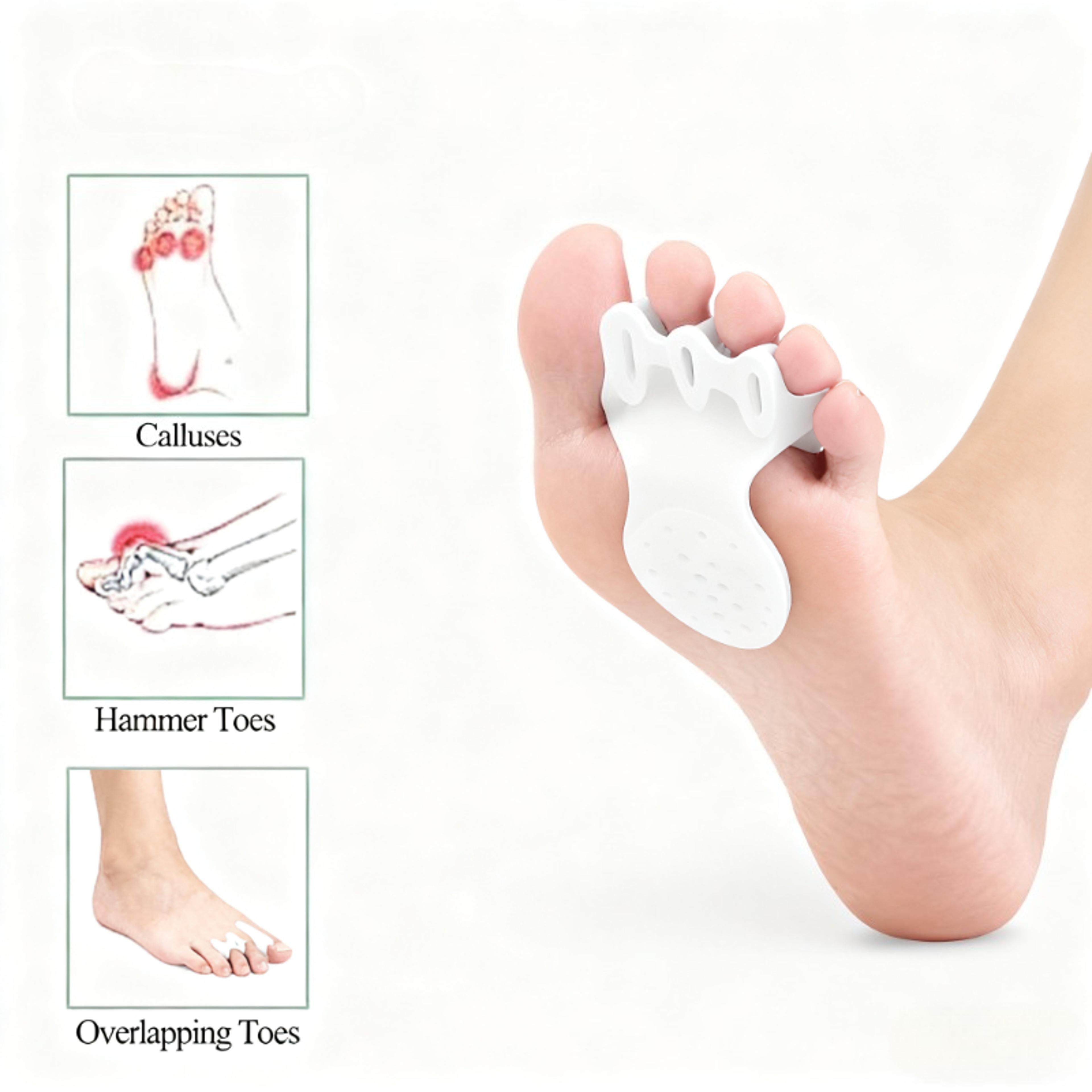 gel toe separators & forefoot cushion pads for foot pain relief