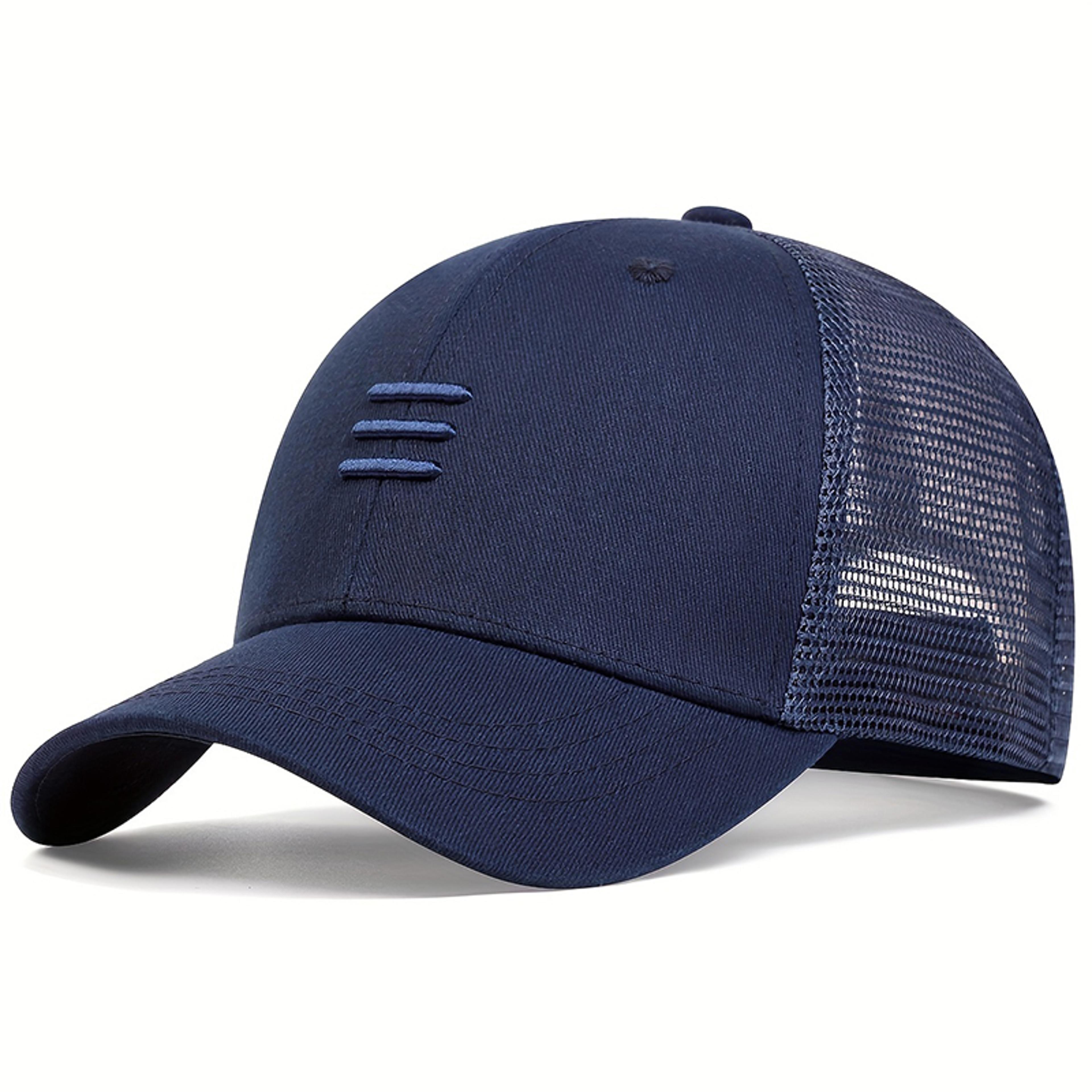 Breathable Mesh Trucker Cap Adjustable Snapback Summer Hat For Men  Women 5