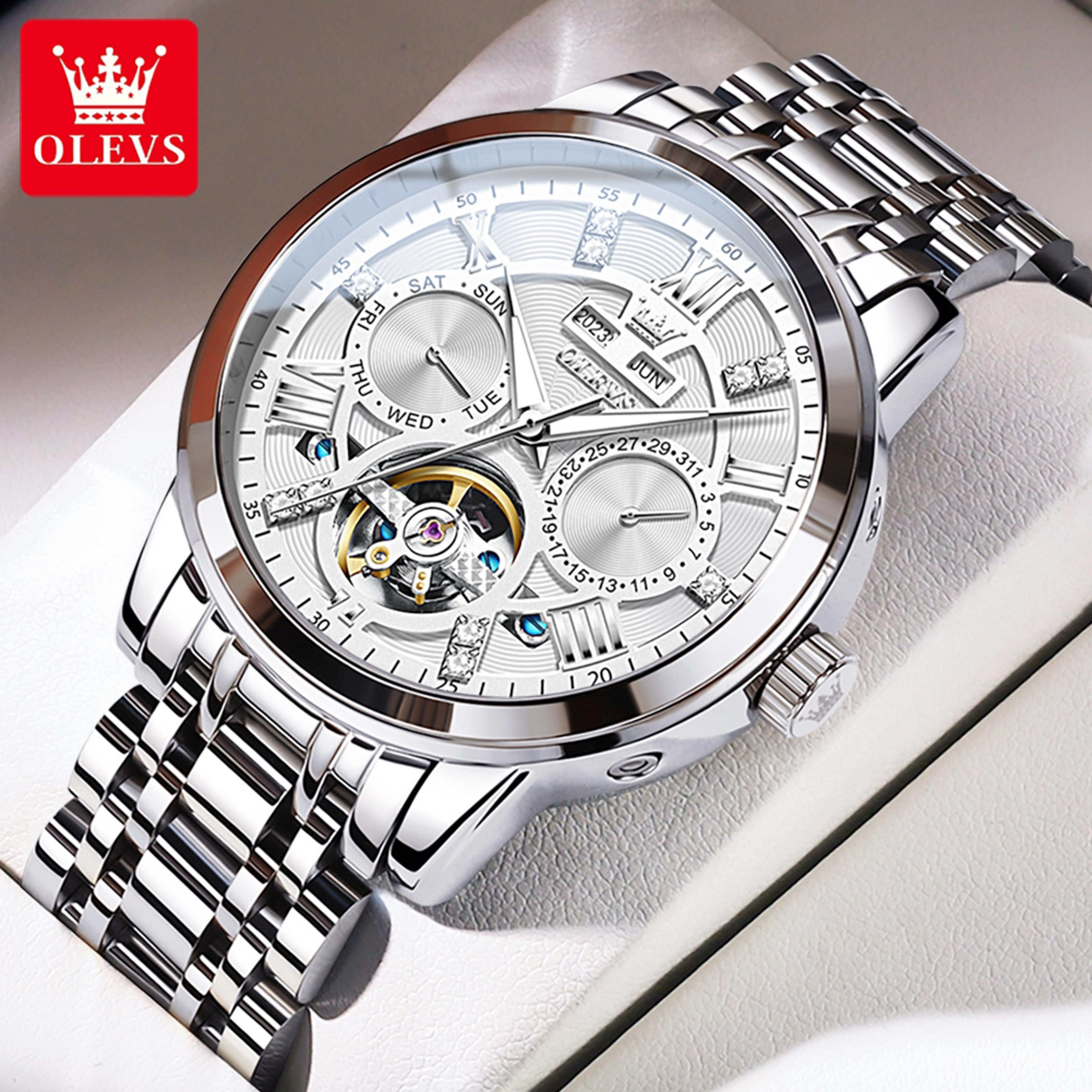 Luxury Skeleton Automatic Watch For Men Waterproof Luminous Mechanical Wristwatch 5