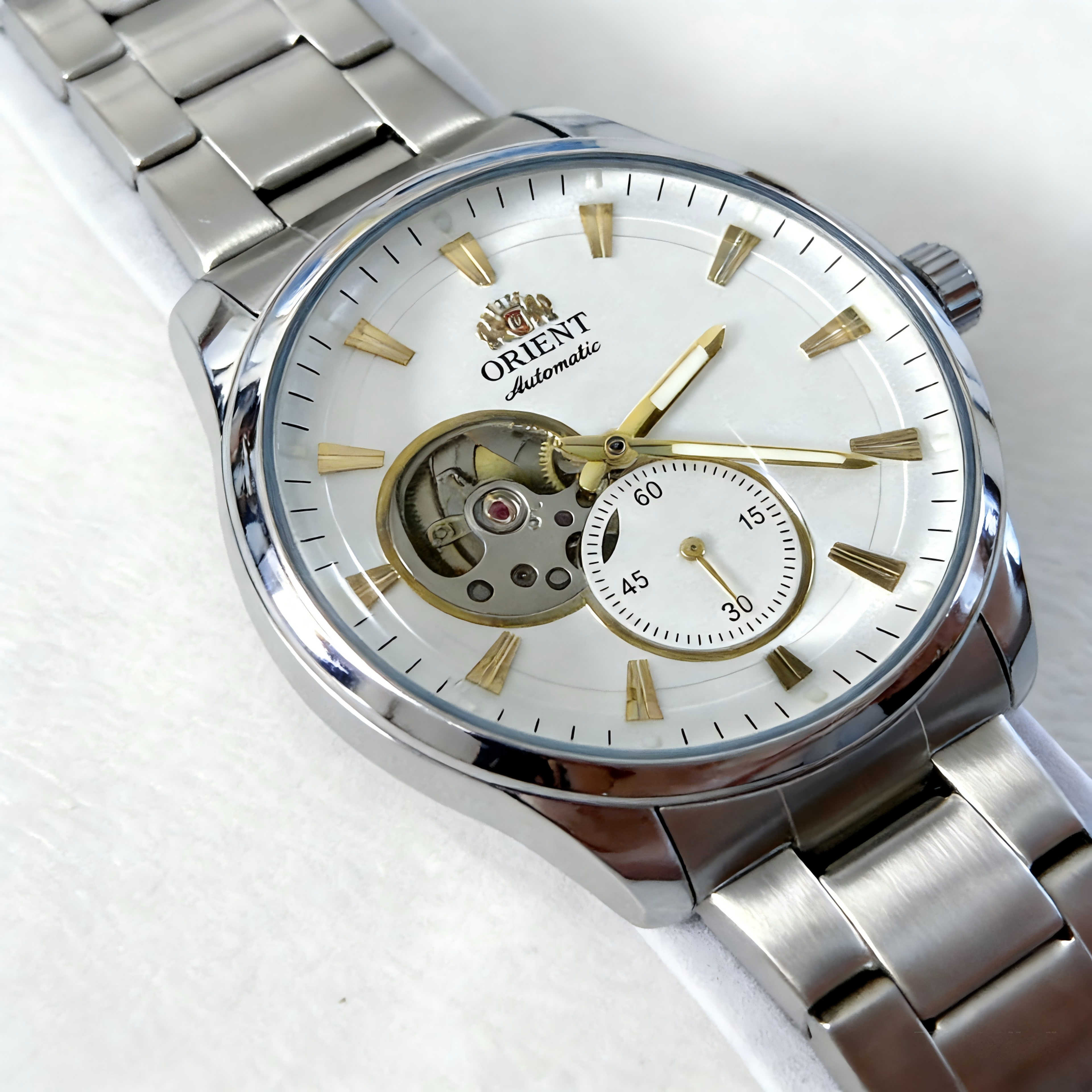 premium men skeleton dial business automatic mechanical stainless steel watch