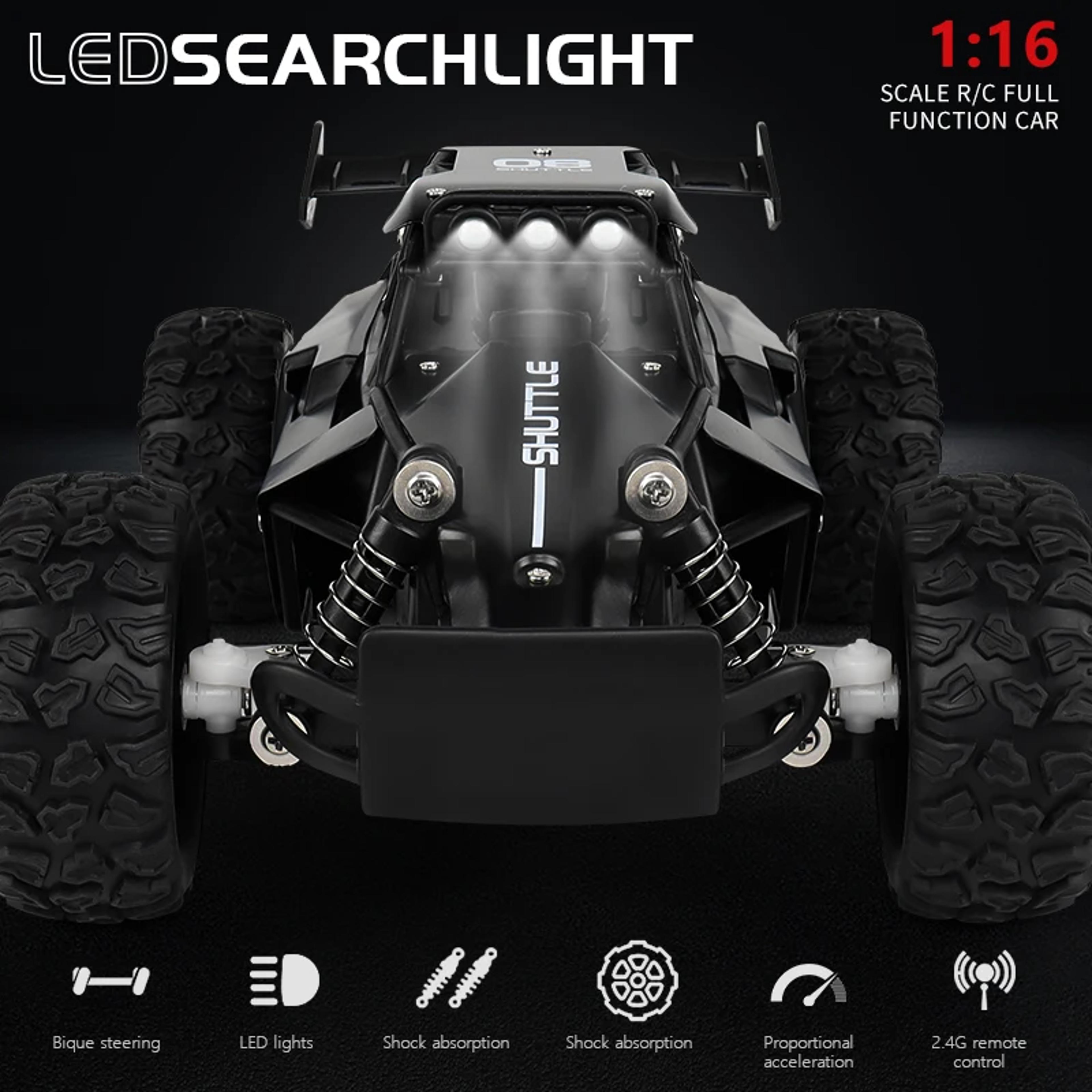 Remote Control Climbing Vehicle High Speed Off Road RC Car With LED Lights Kids Toys Car Boys Gifts 4