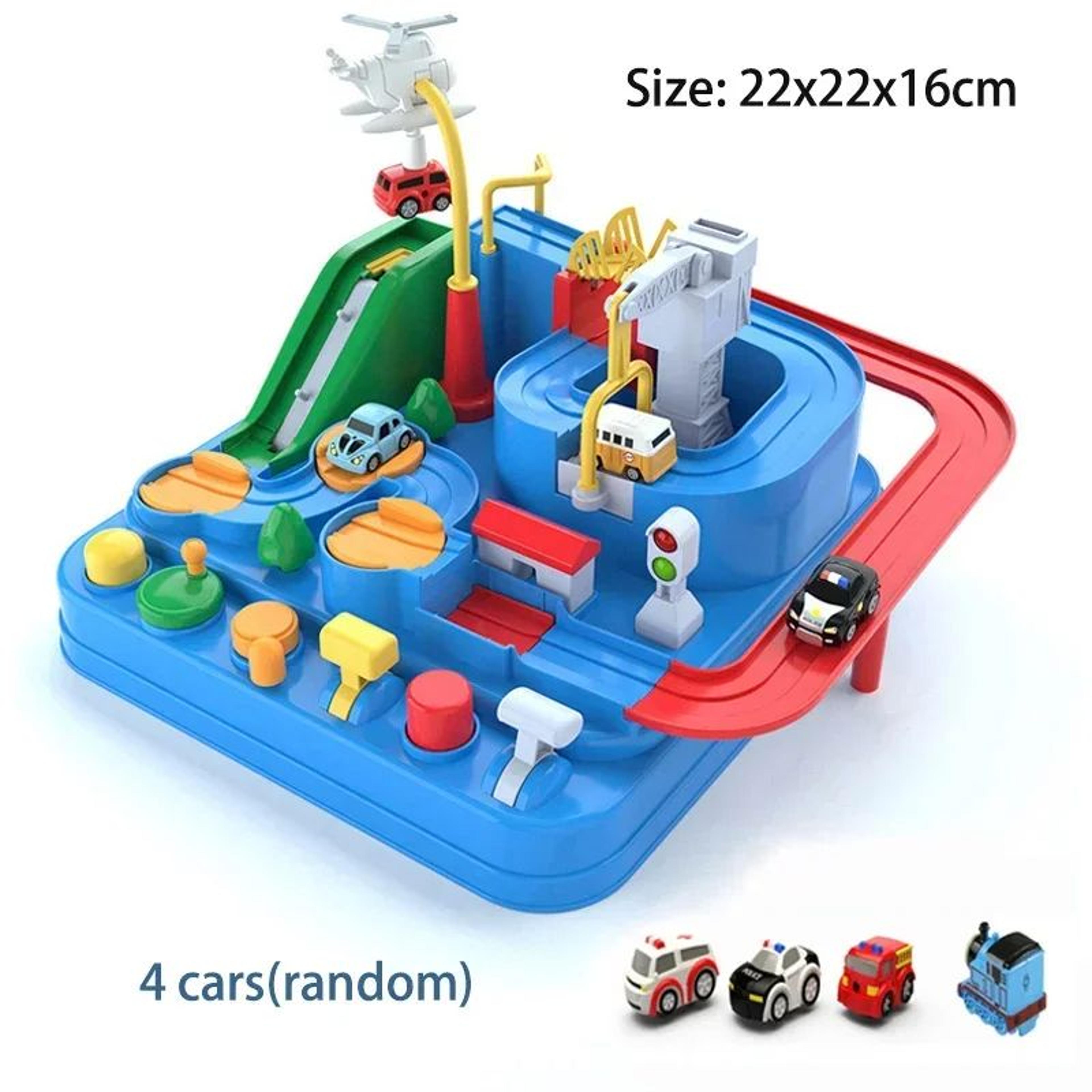 Racing Rail Car Model Toy Interactive Train Track Adventure Set For Kids Educational STEM Toy With