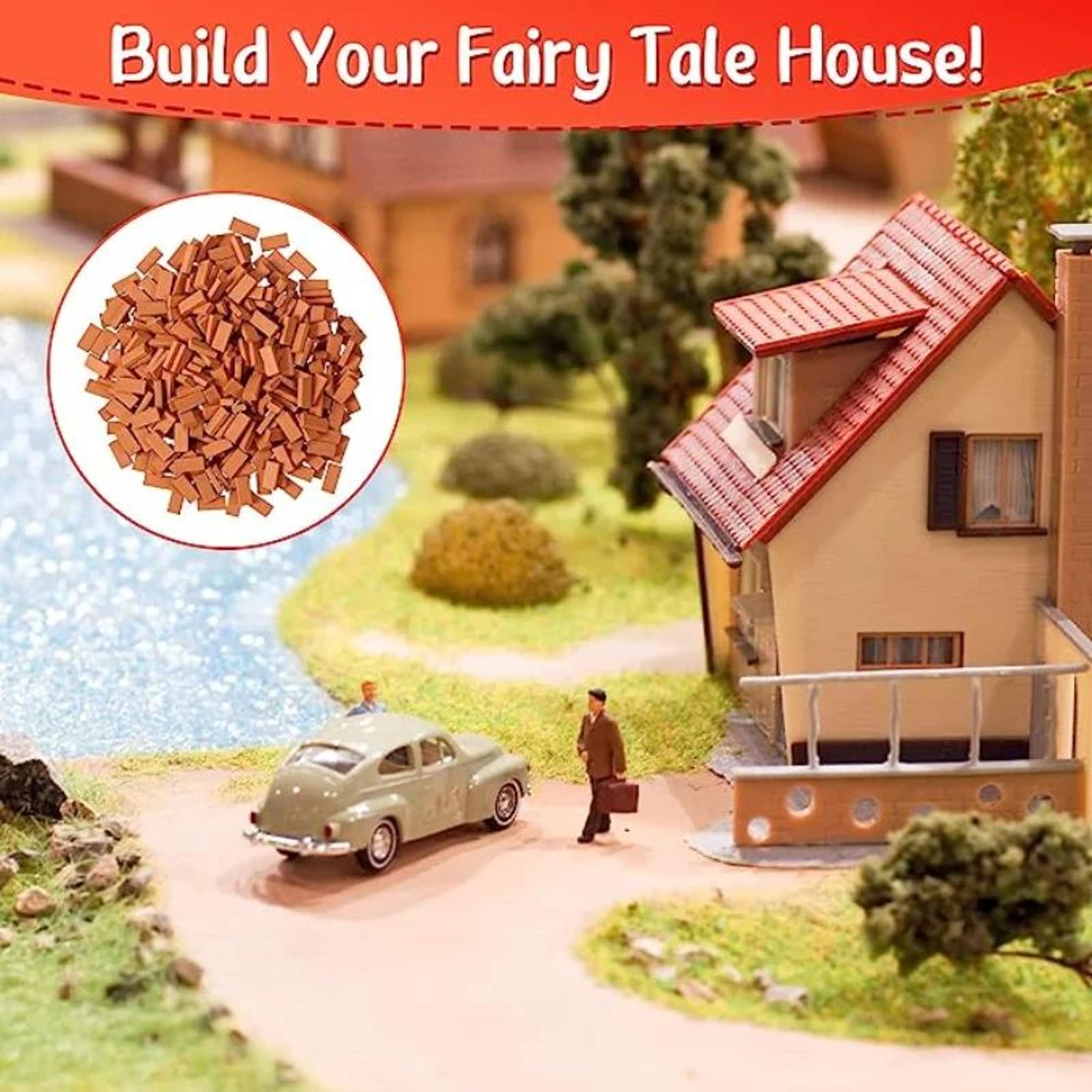 50pcs Mini Bricks For Fairy Garden Building Realistic Miniature Landscaping Figurine  DIY Fake Bric 0