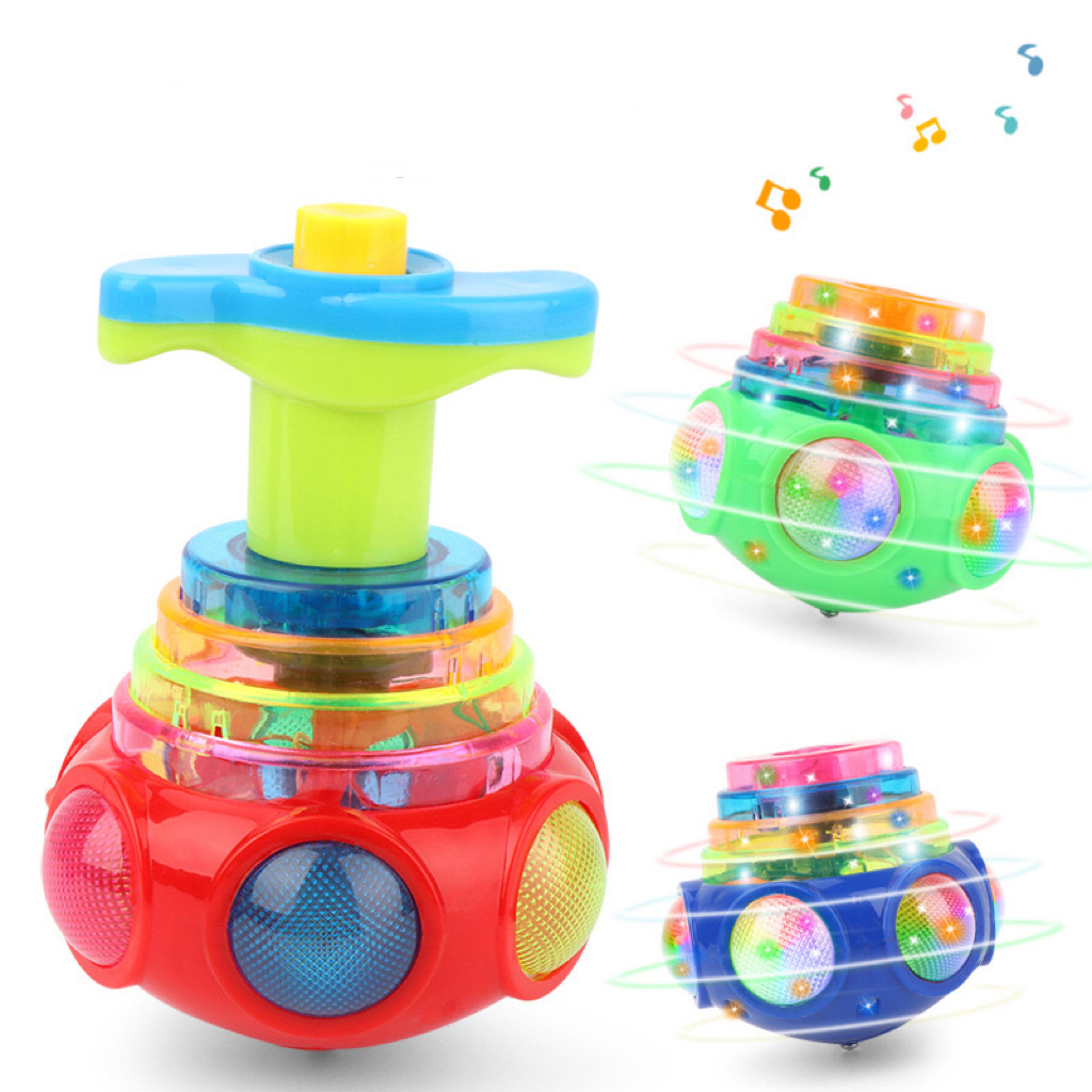music gyroscope toy colorful rotating fidget spinner with luminous lights & cool spin effects