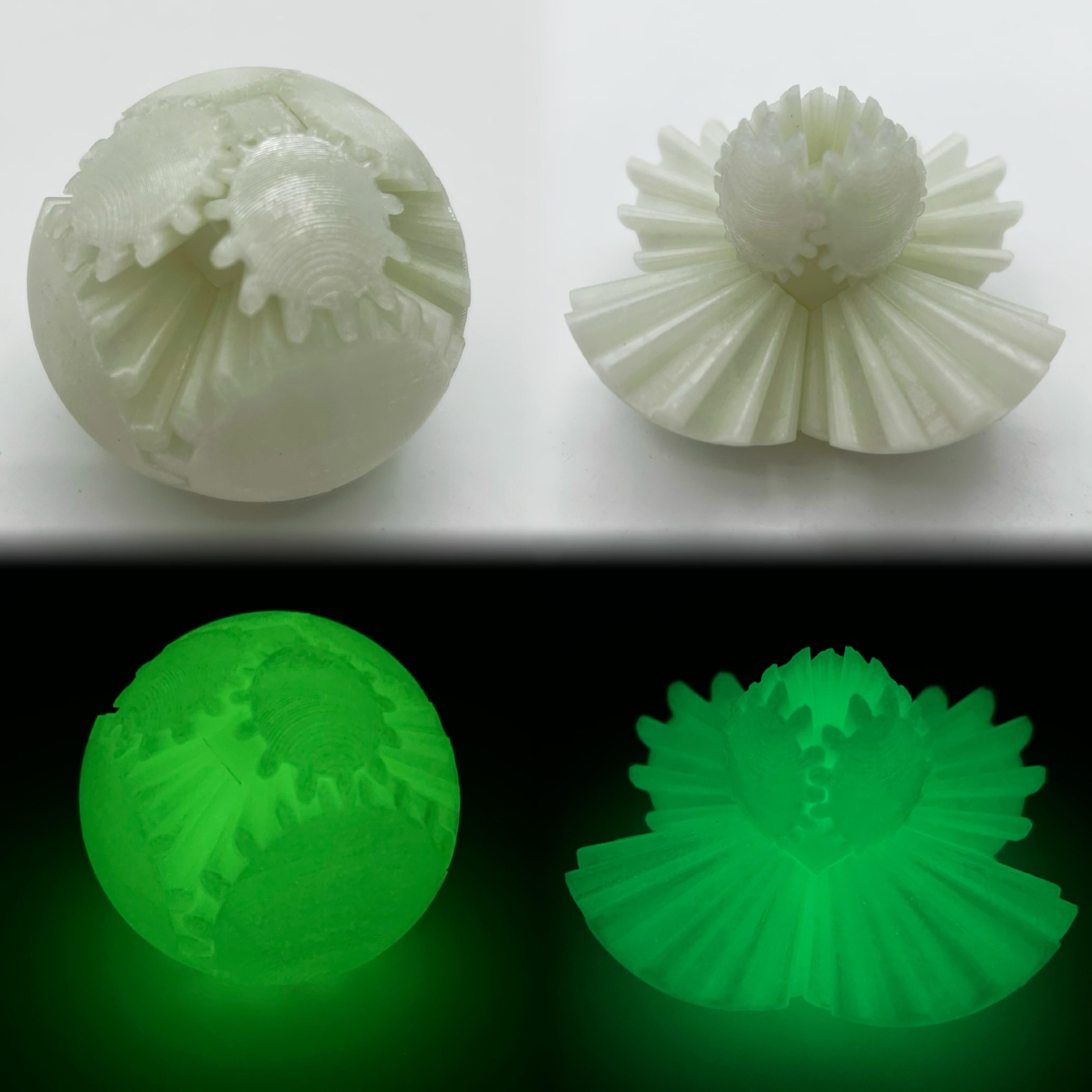 3D Printed Gear Ball Fidget Spin Ball Toy For Stress Relief  Anxiety Relaxation  Desk Activity For  6