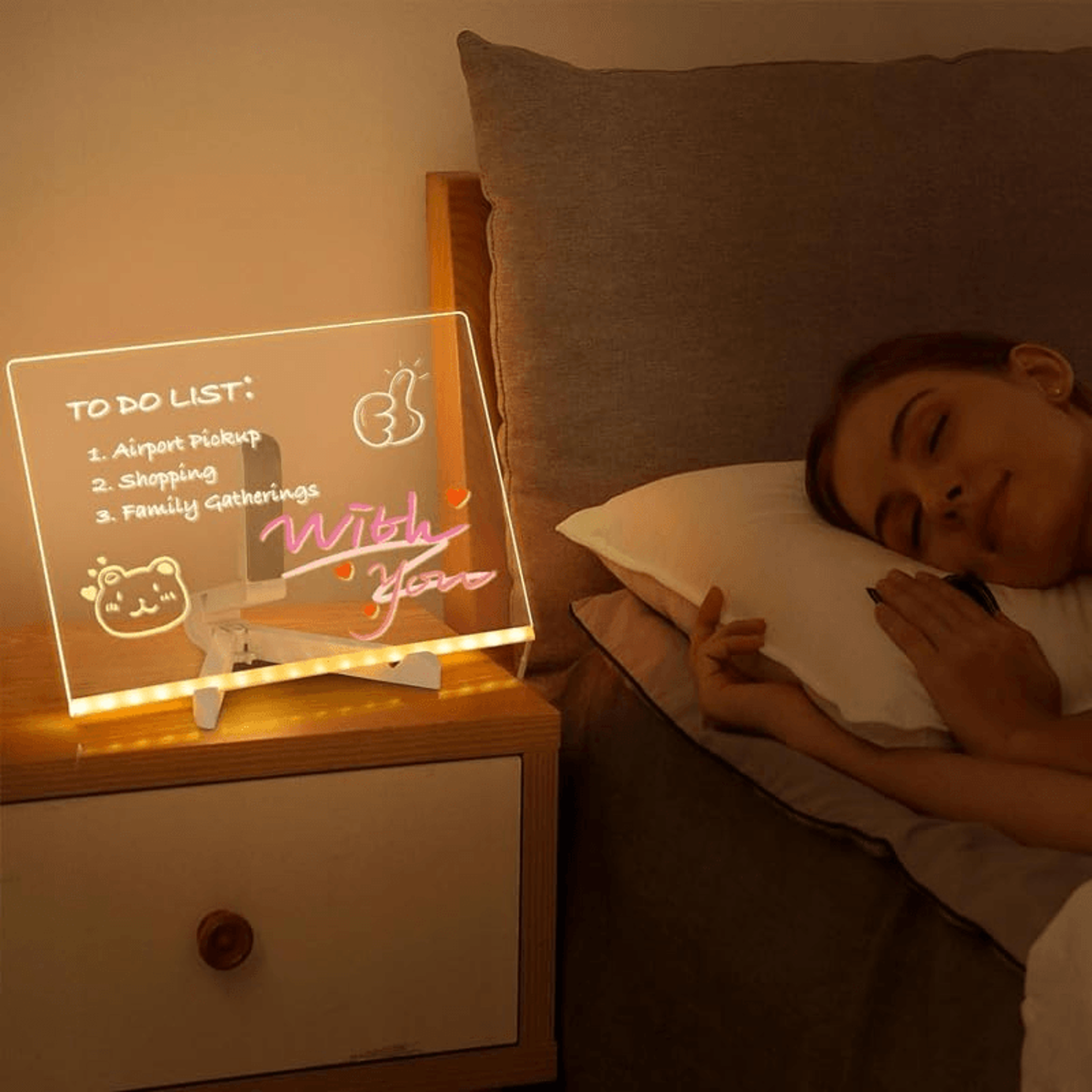 LED Acrylic Message Board Erasable USBPowered Display For Kids  Promotions 5