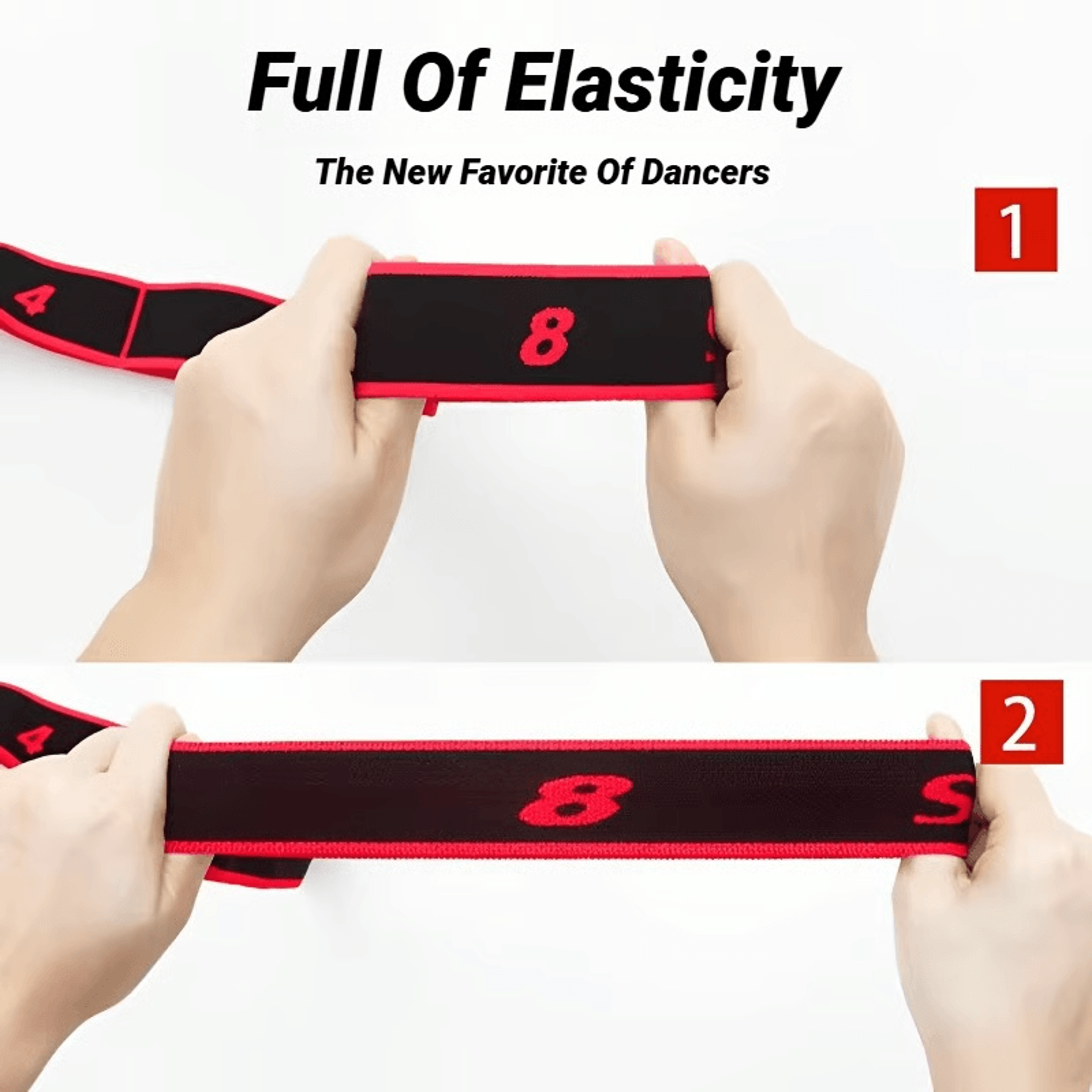 Segmented Stretching Belt For Yoga Pilates  Dance Mobility And Flexibility Training 11