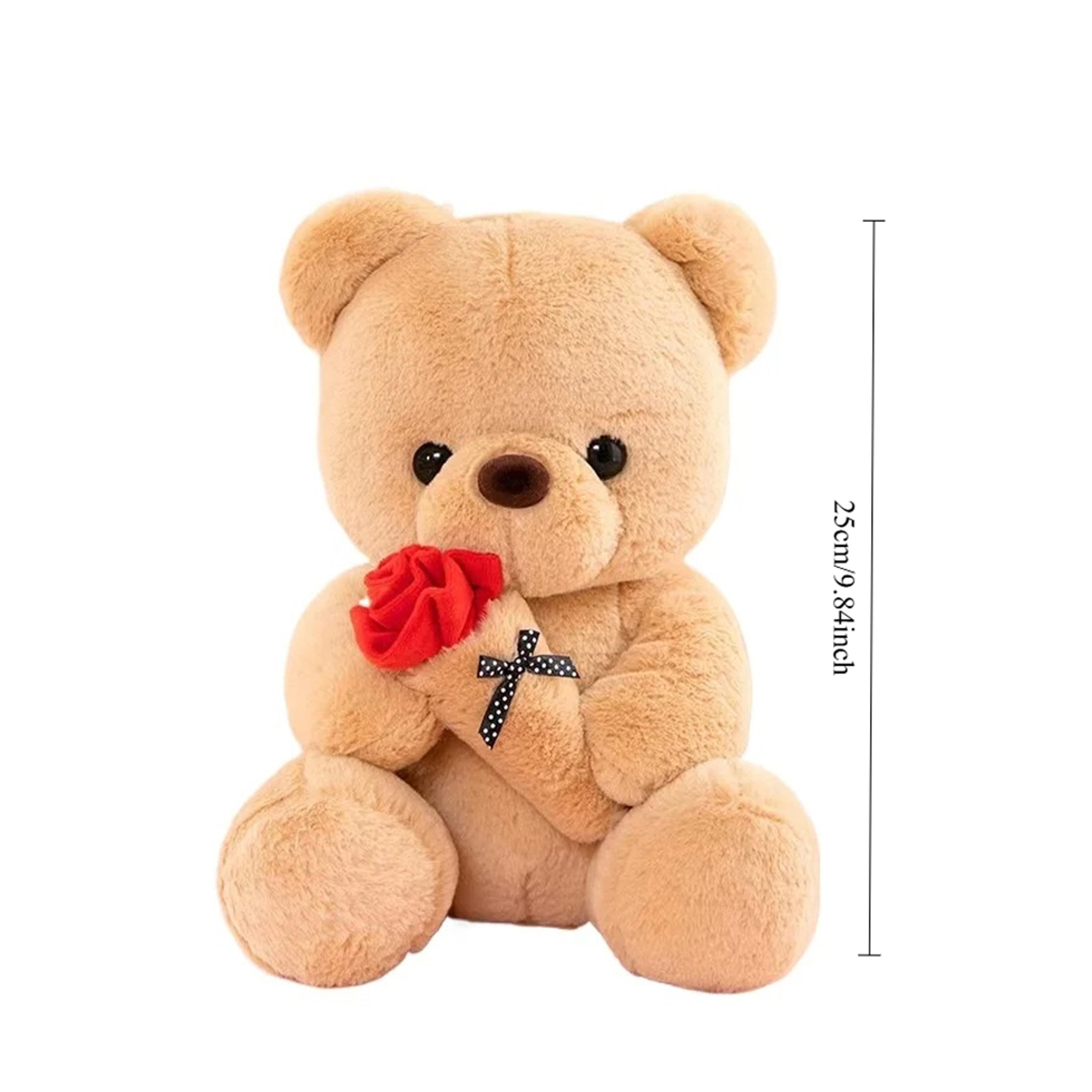 Rose Bear Plush Stuffed Teddy Bear Romantic Gift For Girlfriend  Anniversary 5