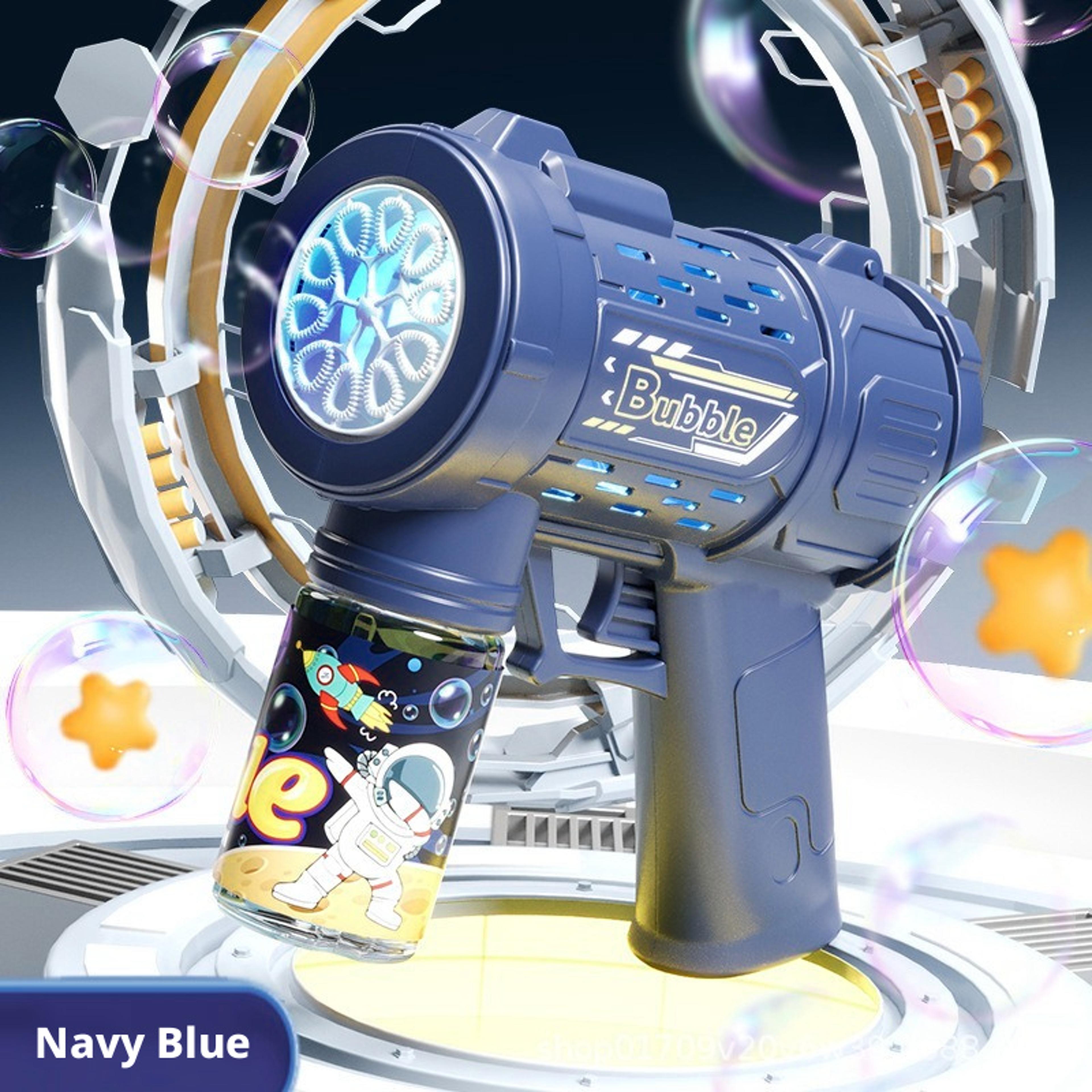Automatic Bubble Gun For Kids Electric Bubble Blower Toy With Bubble Solution For Outdoor Fun 3