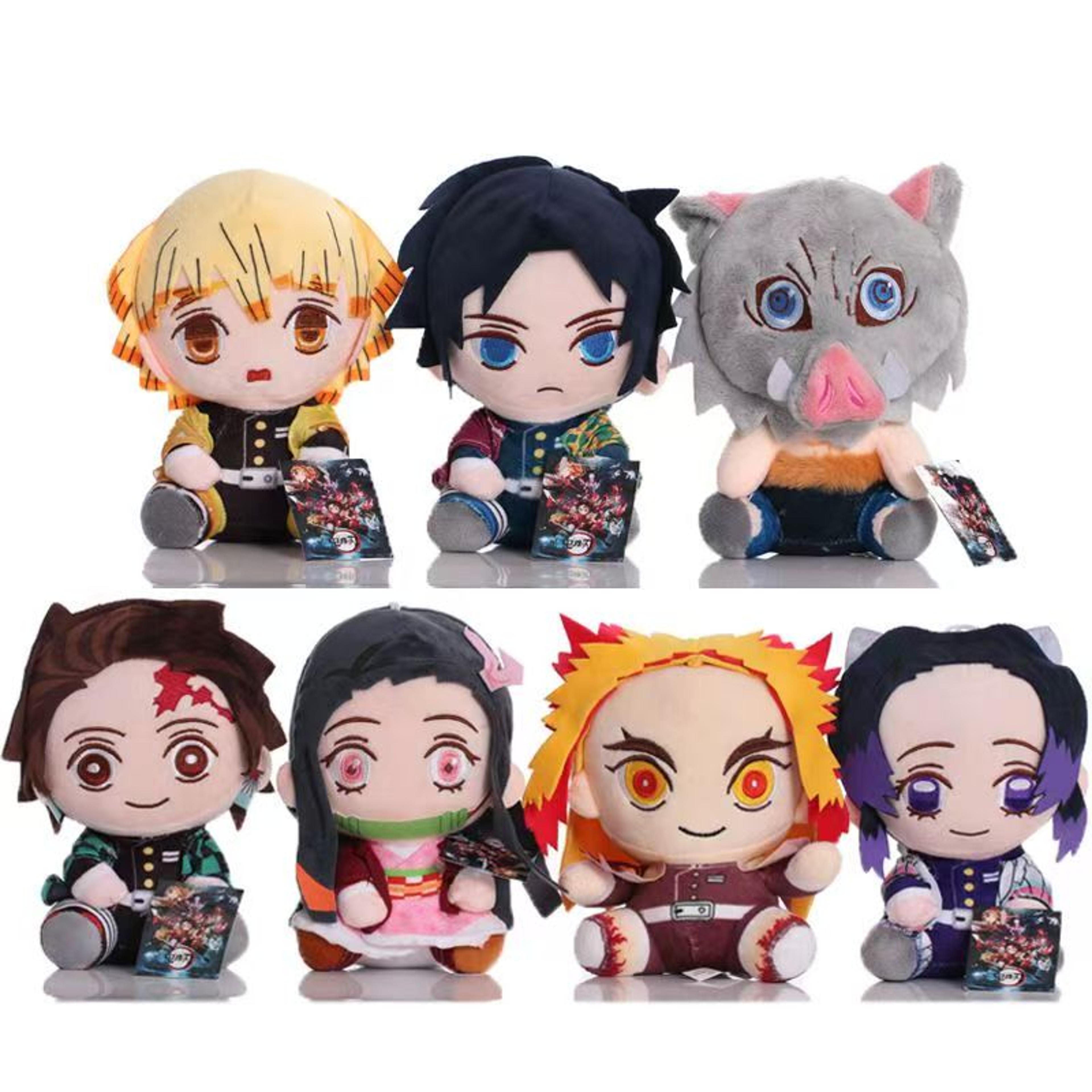 Demon Slayer Plush Doll Anime Stuffed Toy Tanjiro Nezuko Kimetsu No Yaiba Collectible Gift 1