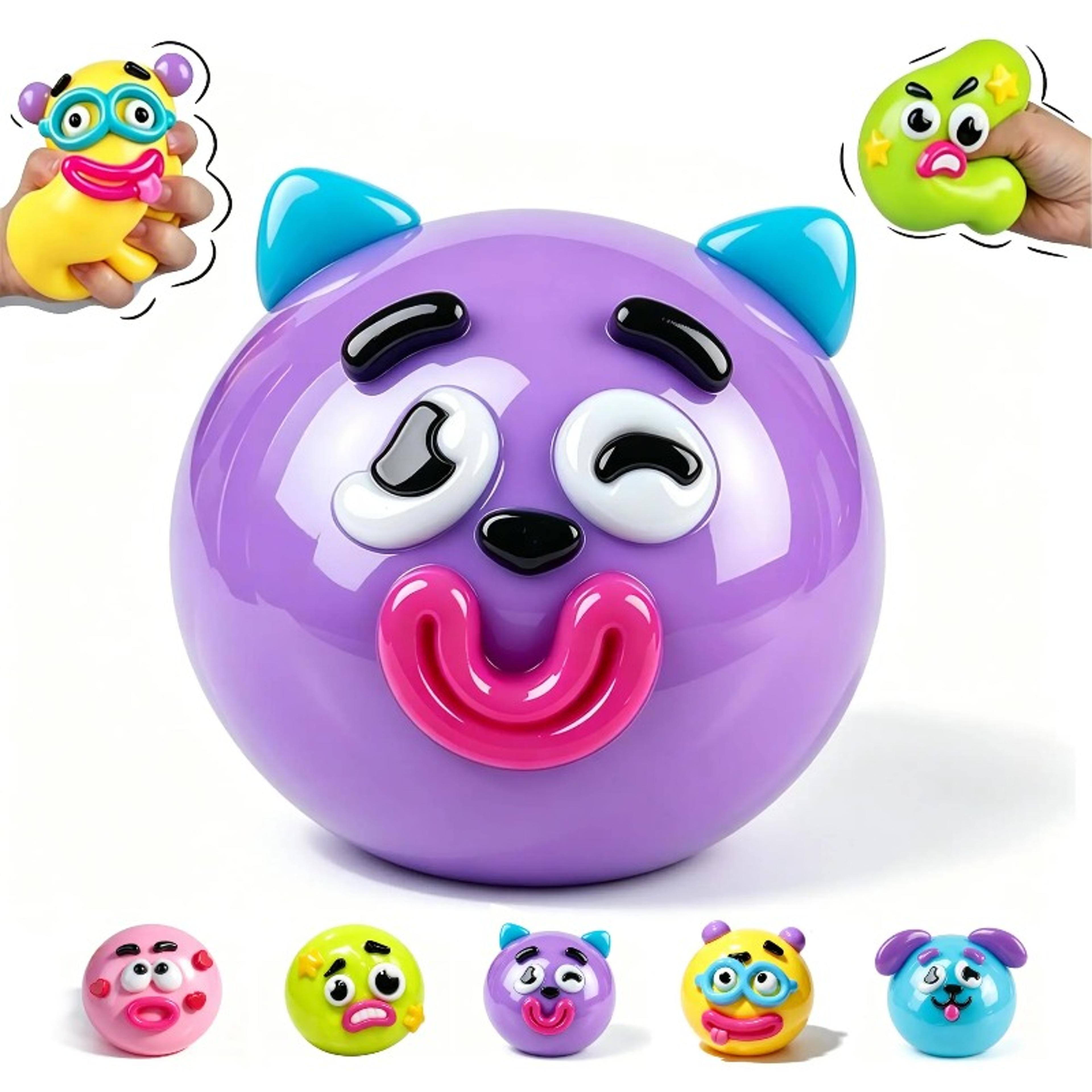 Smushers Dog Face Squishy Slow Rise Sensory Fidget Toy For Stress Relief 6