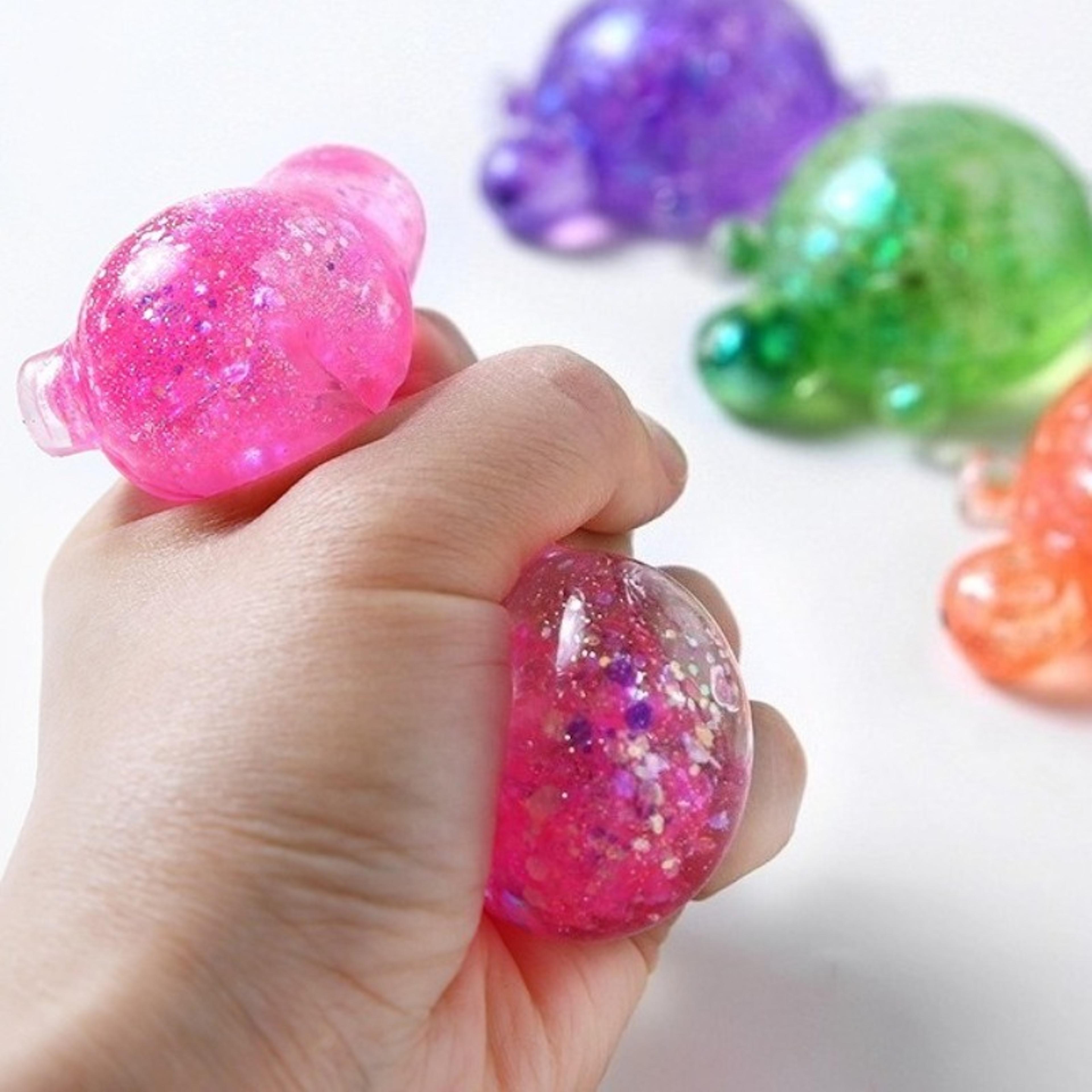 Cute Squishy Turtle Toy Glitter Sensory Stress Relief Squeeze Fidget For Kids  Adults 2