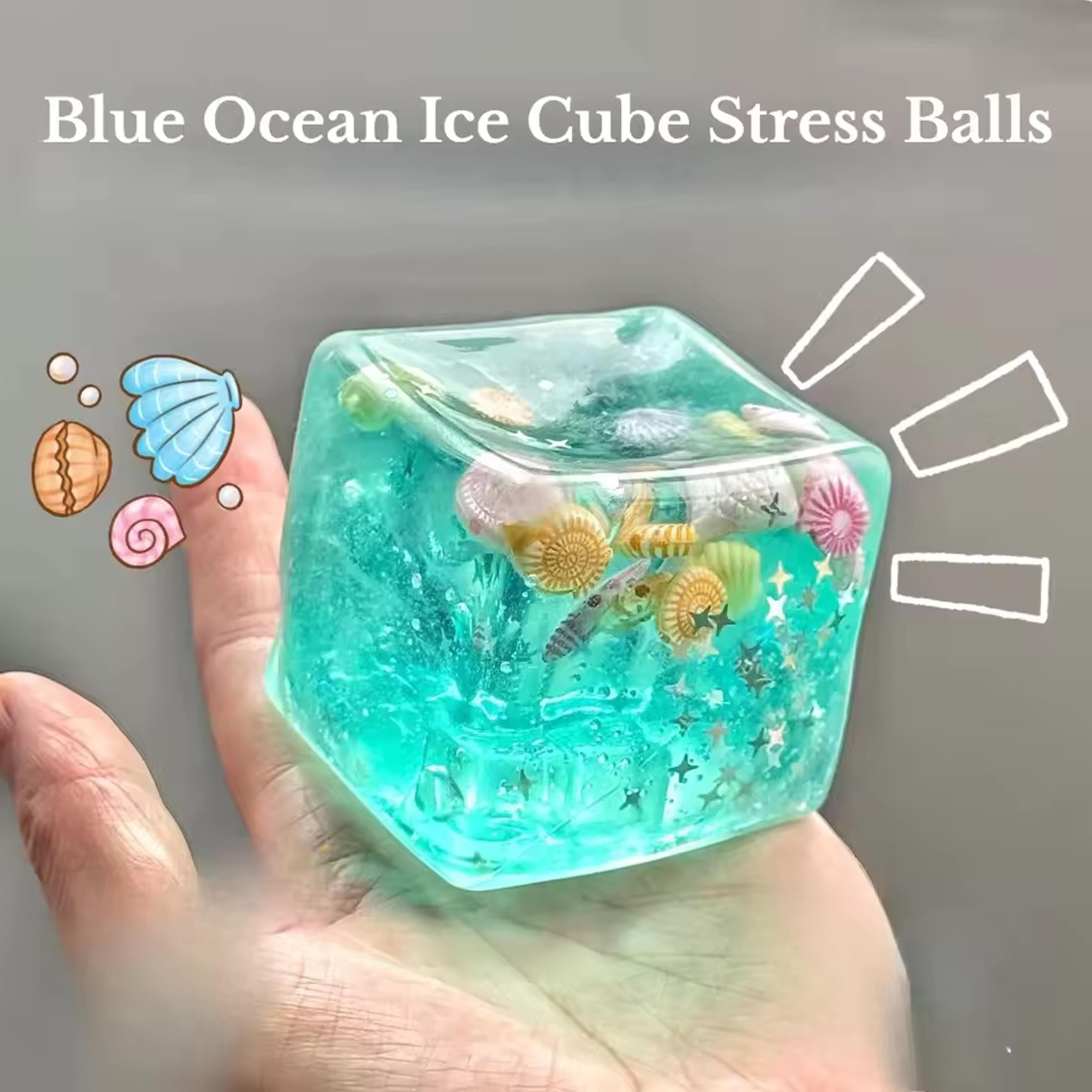 ocean bliss sensory stress ball squishy fidget toy for anxiety relief & relaxation
