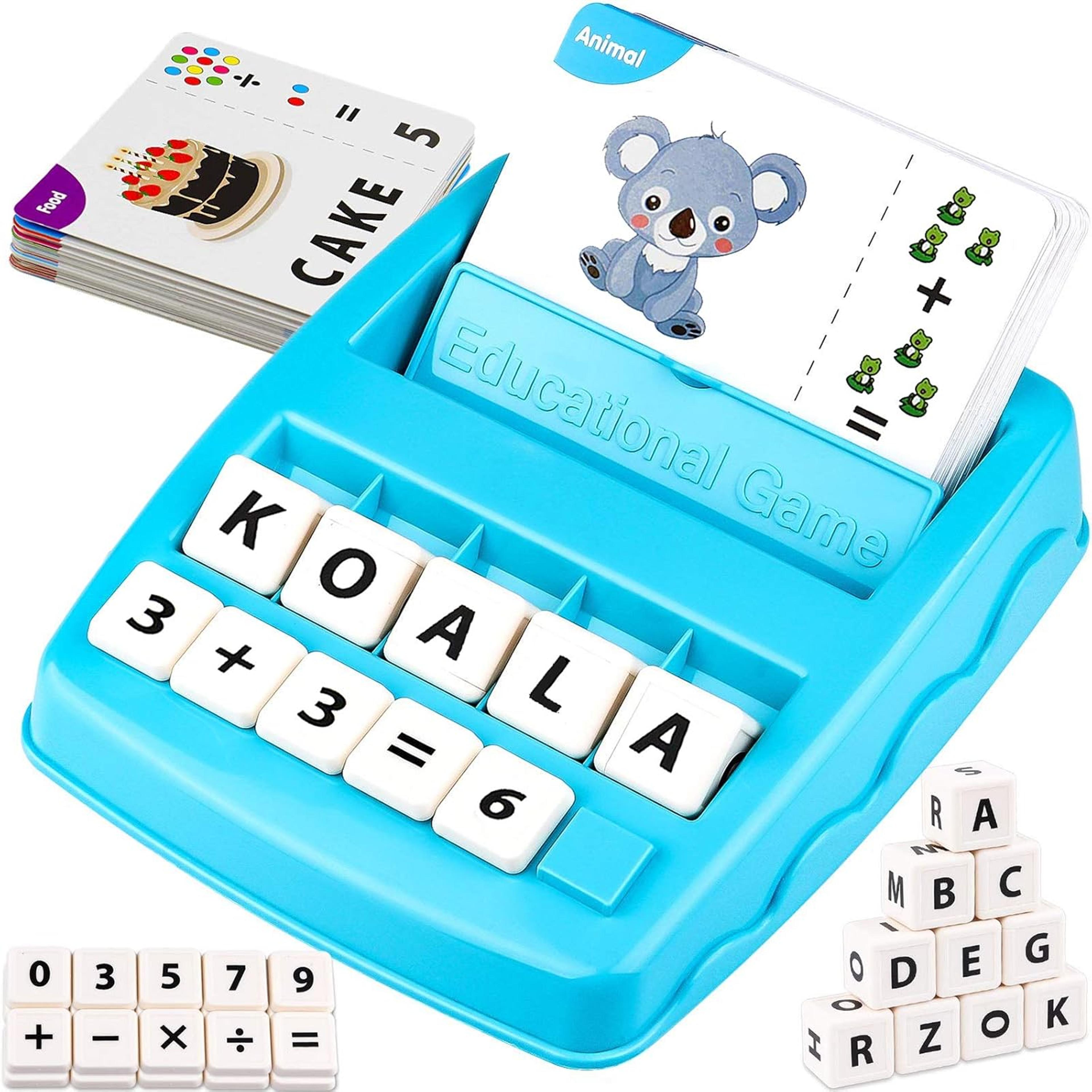 matching letter game and early math game preschool learning toy for kids