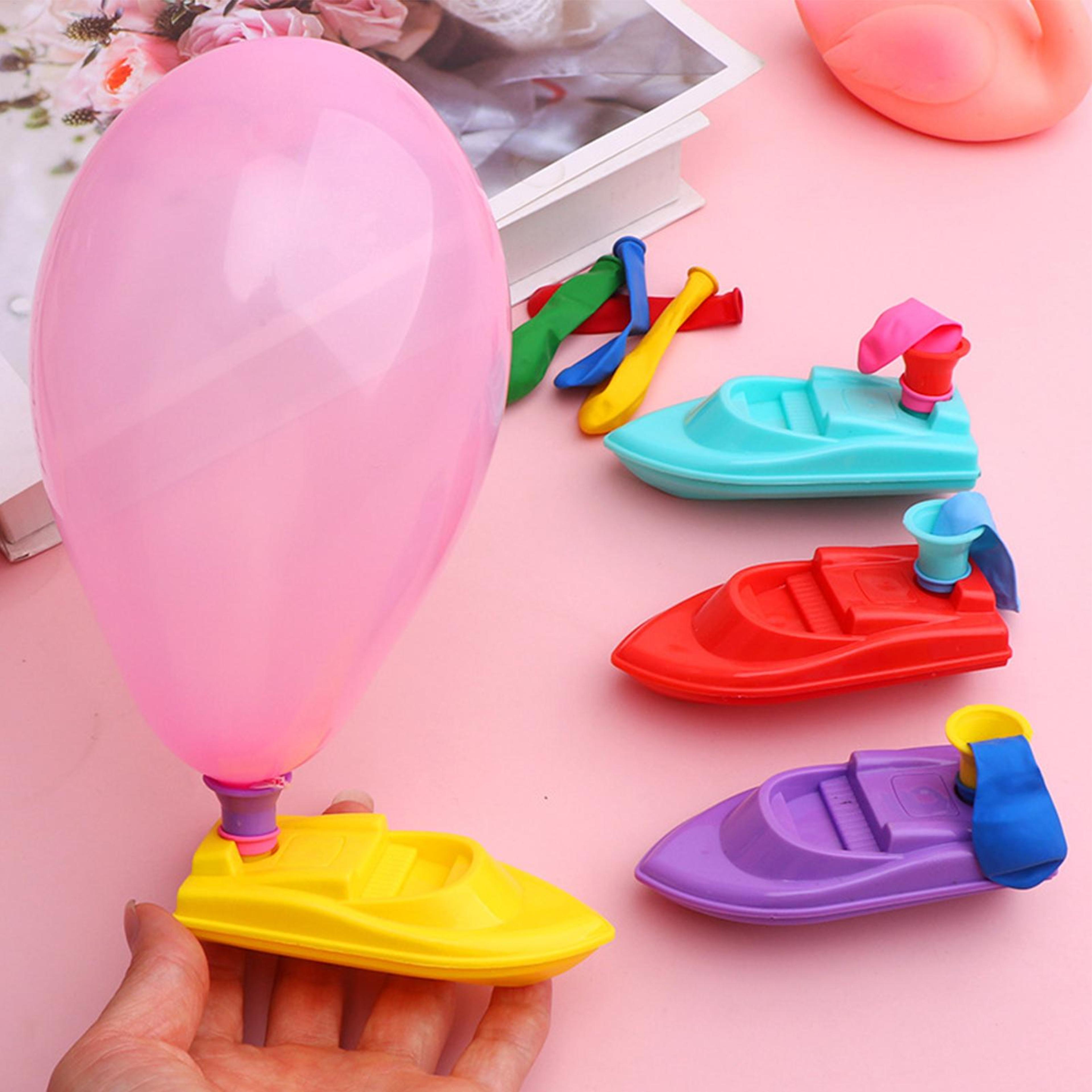 Balloon Powered Boat DIY Science Experiment STEM Bath Toy For Kids 1