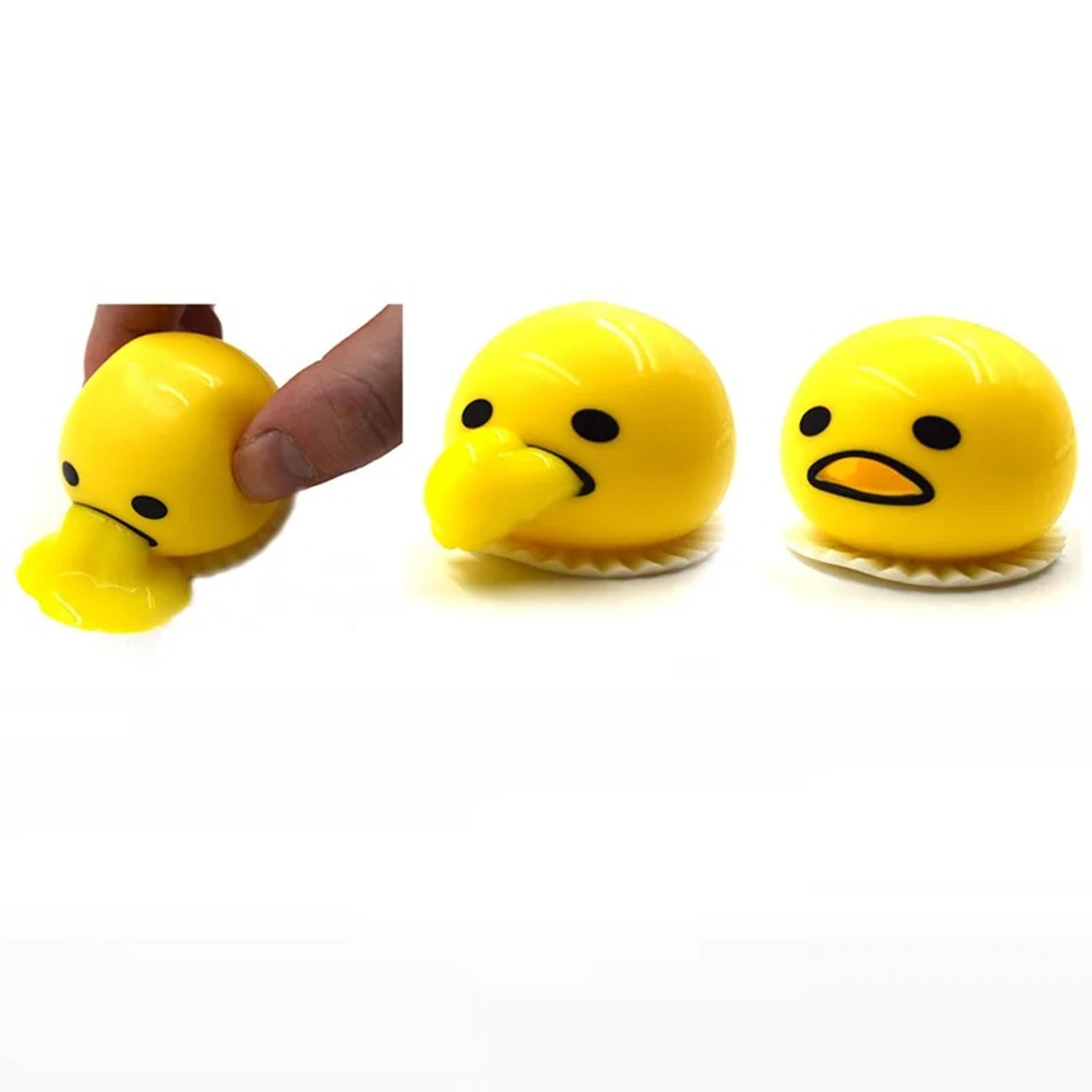 Funny Vomit Stress Toy Smiley Egg Yolk Prank Toy Squeeze Fidget Gift 4