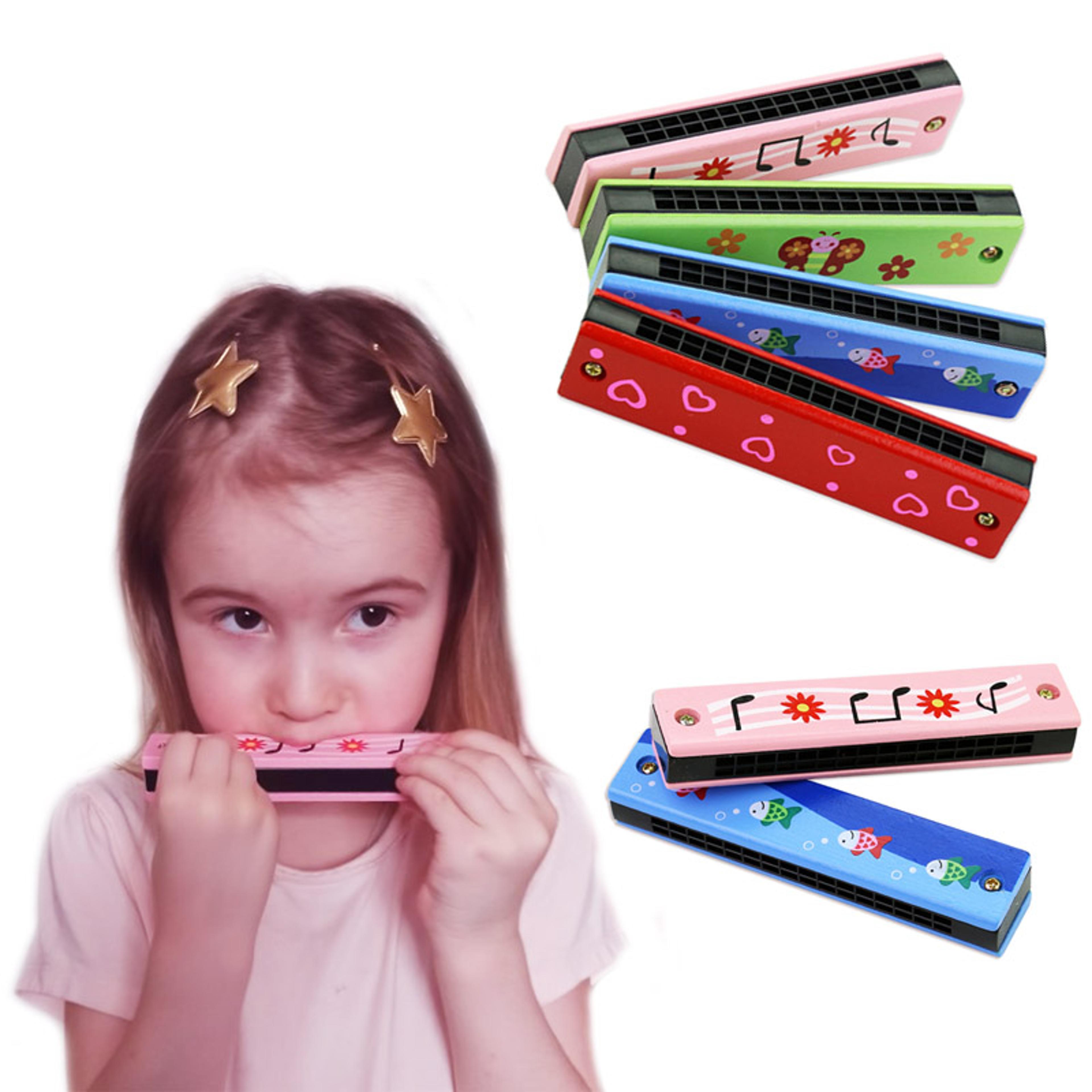 Kids Wooden Harmonica Montessori Music Toy For Early Learning  Creative Play 1