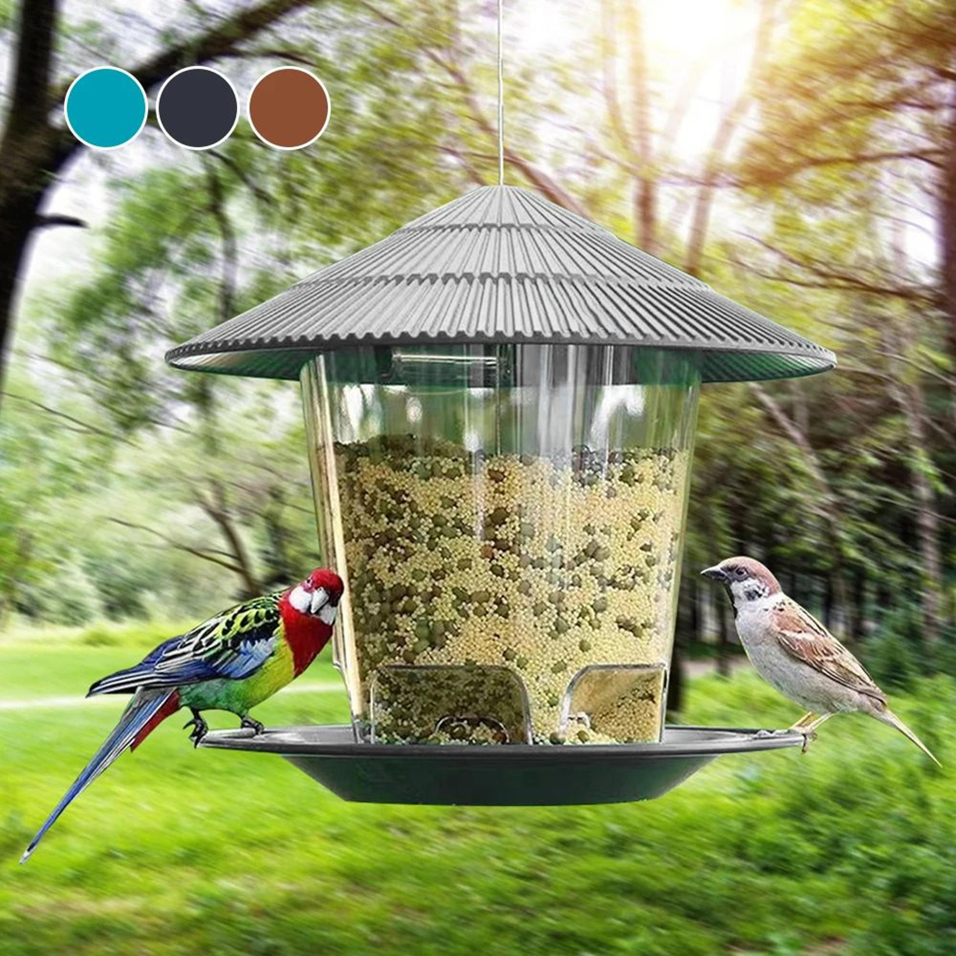 Automatic Foot Feeding Bird Feeder Outdoor Hanging Nut Dispenser With Multiple Feeding Holes And Fo 1