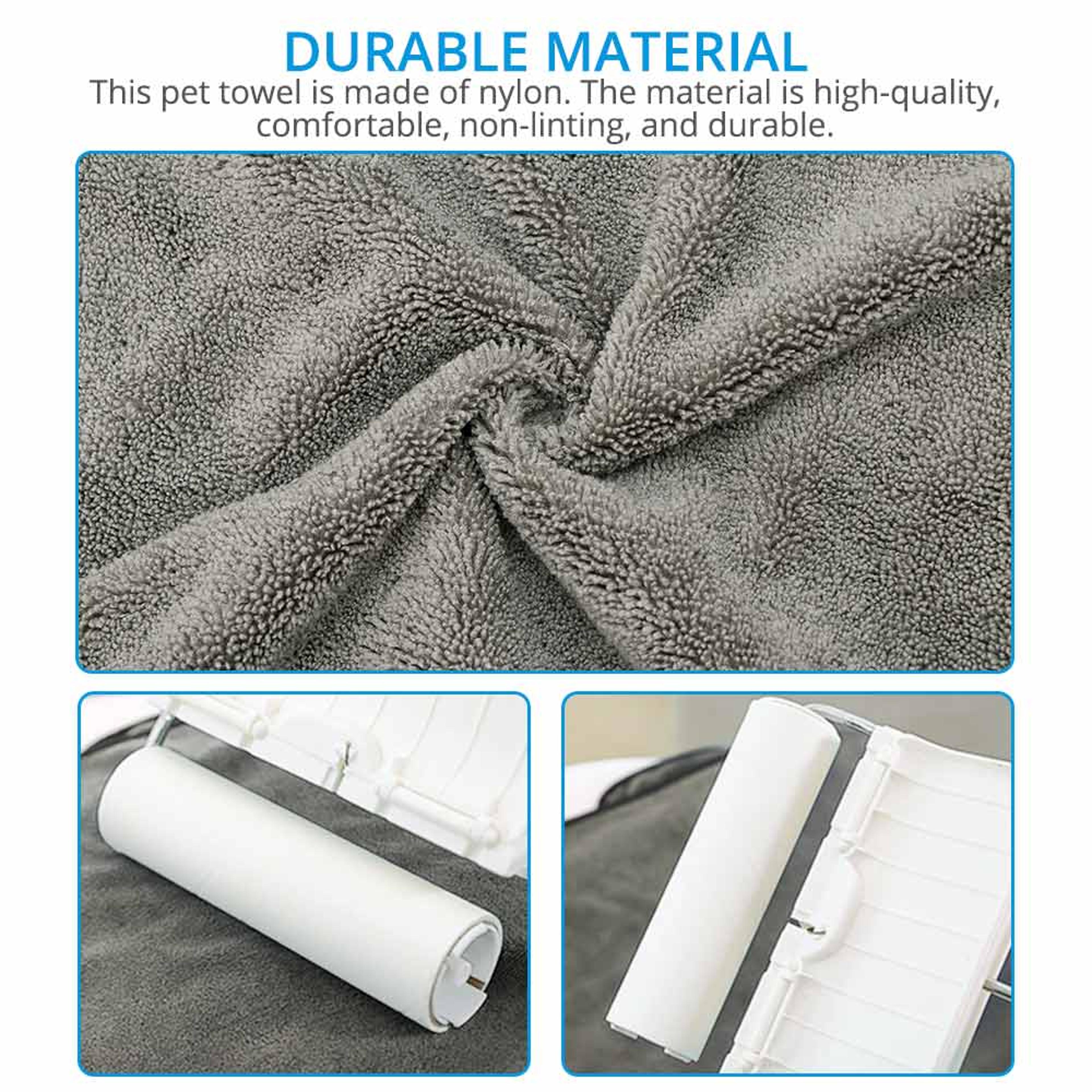 Super Absorbent Dog Towel Bathrobe QuickDrying Microfiber Pet Towel For Dogs  Cats 5