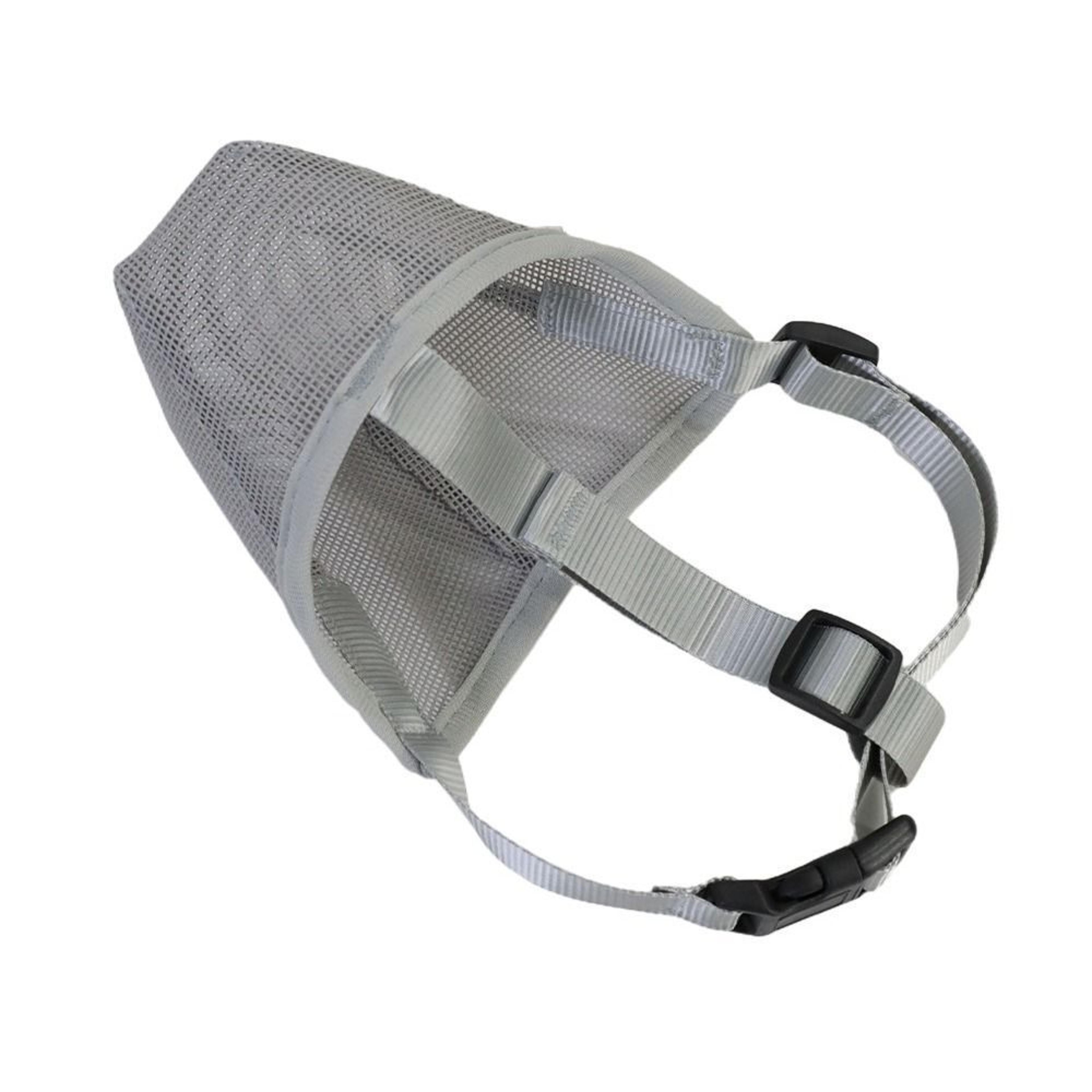 Adjustable Breathable Pet Dog Muzzle AntiBark Bite Mesh Mouth Cover 7