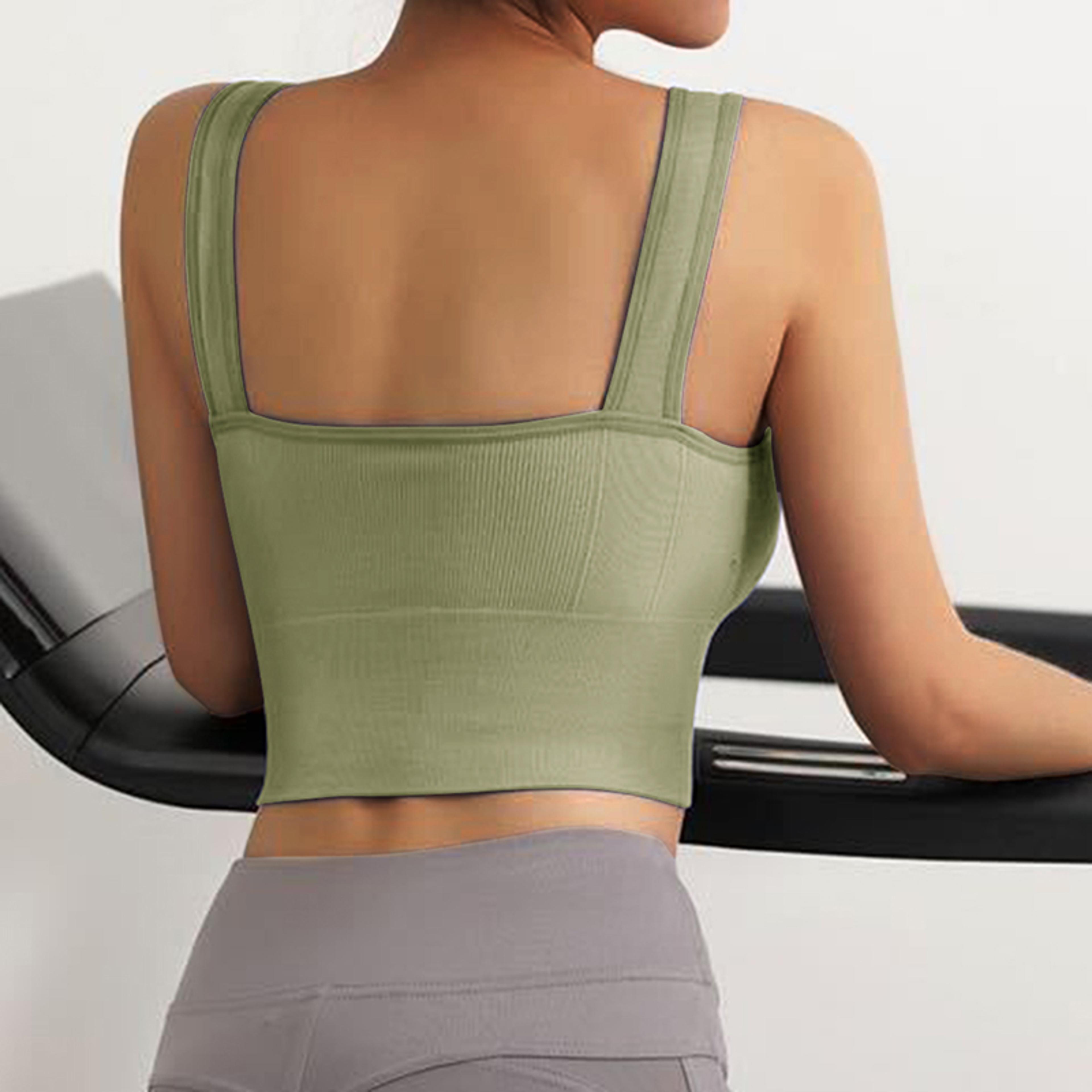 Womens Breathable Sports Bra  Seamless Yoga AntiSweat Fitness  PushUp Support Gift For Fitness Love 1