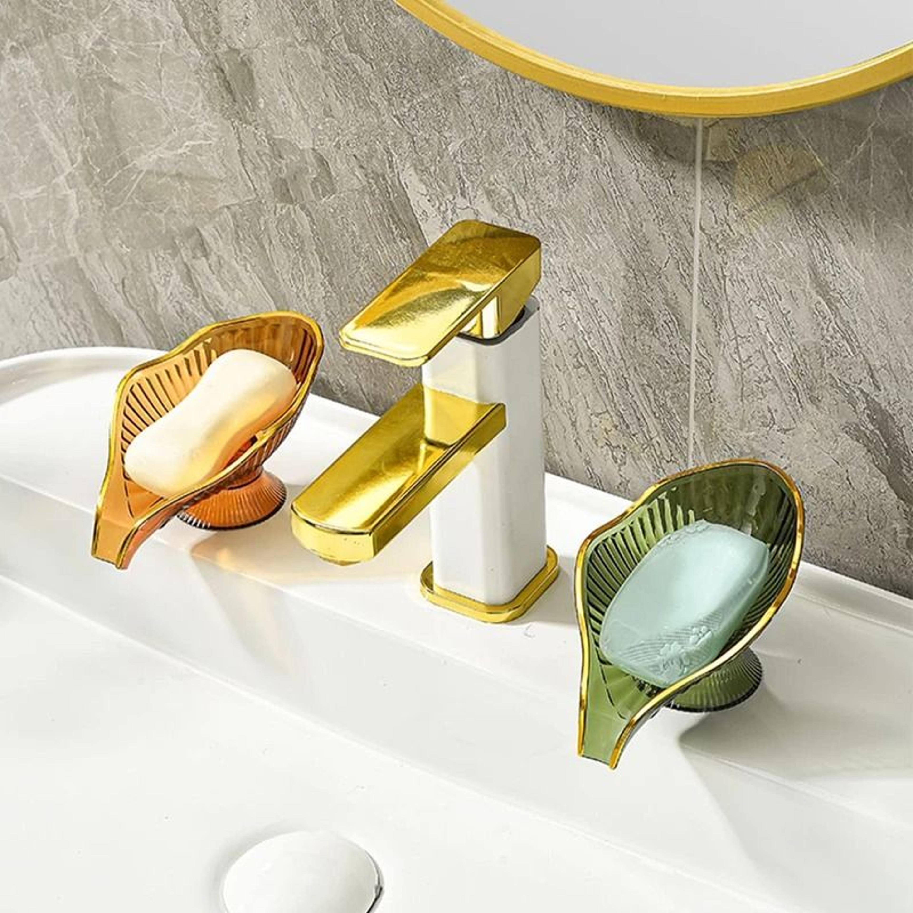 Creative NonSlip Soap Holder With Suction Cup Drain Stylish Shower Soap Container 2